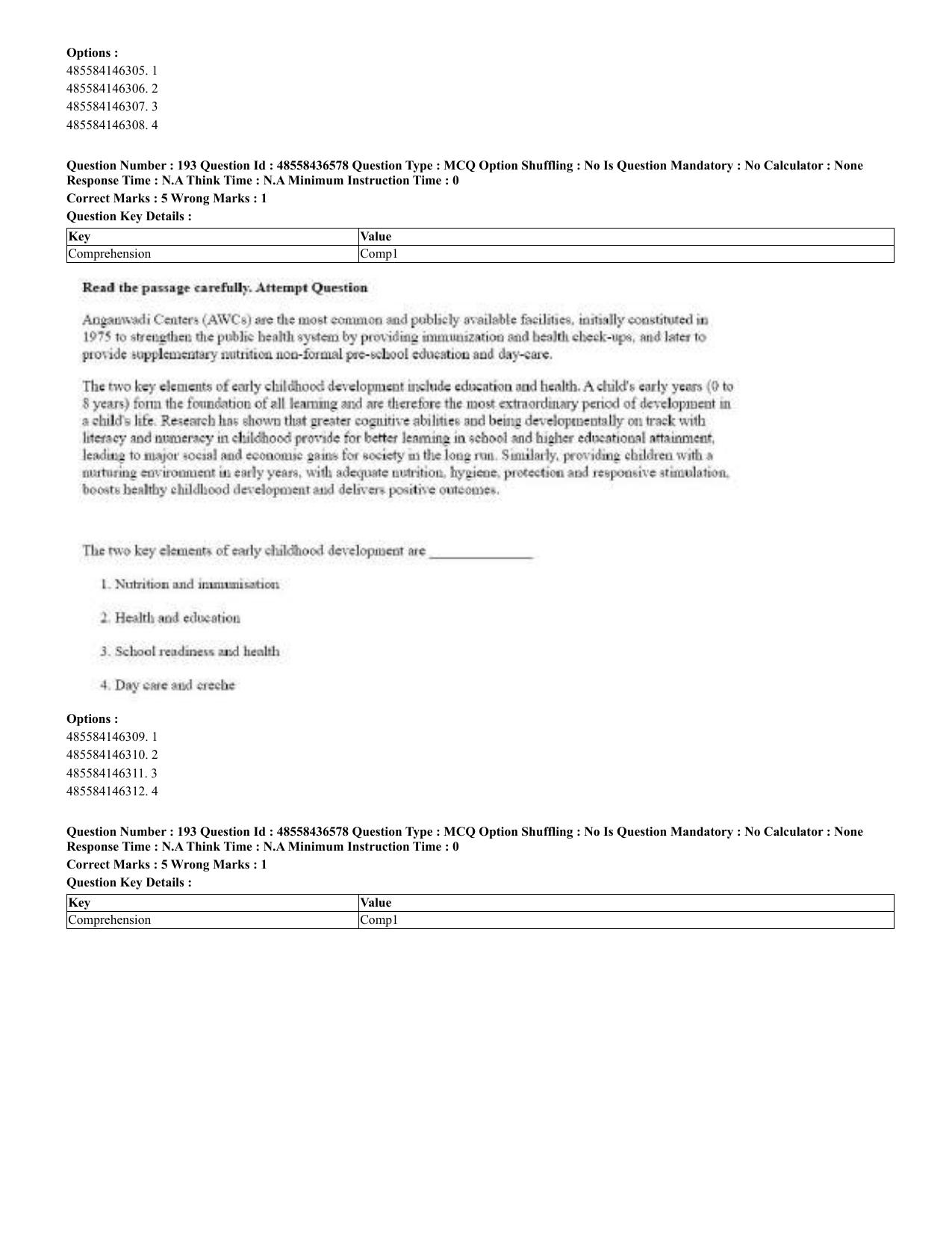 CUET 2023 English Malayalam Shift 3 Question Papers - 22 June 2023 - Page 189