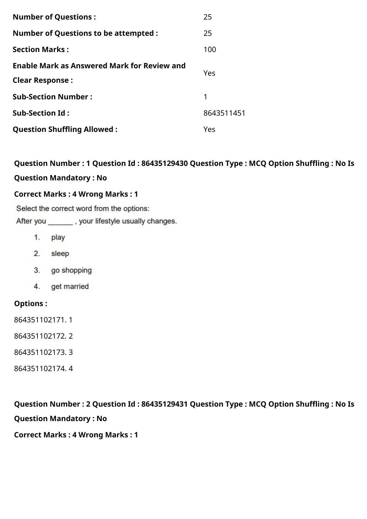 CUET PG 2021 PGQP42 Question Paper - Page 2