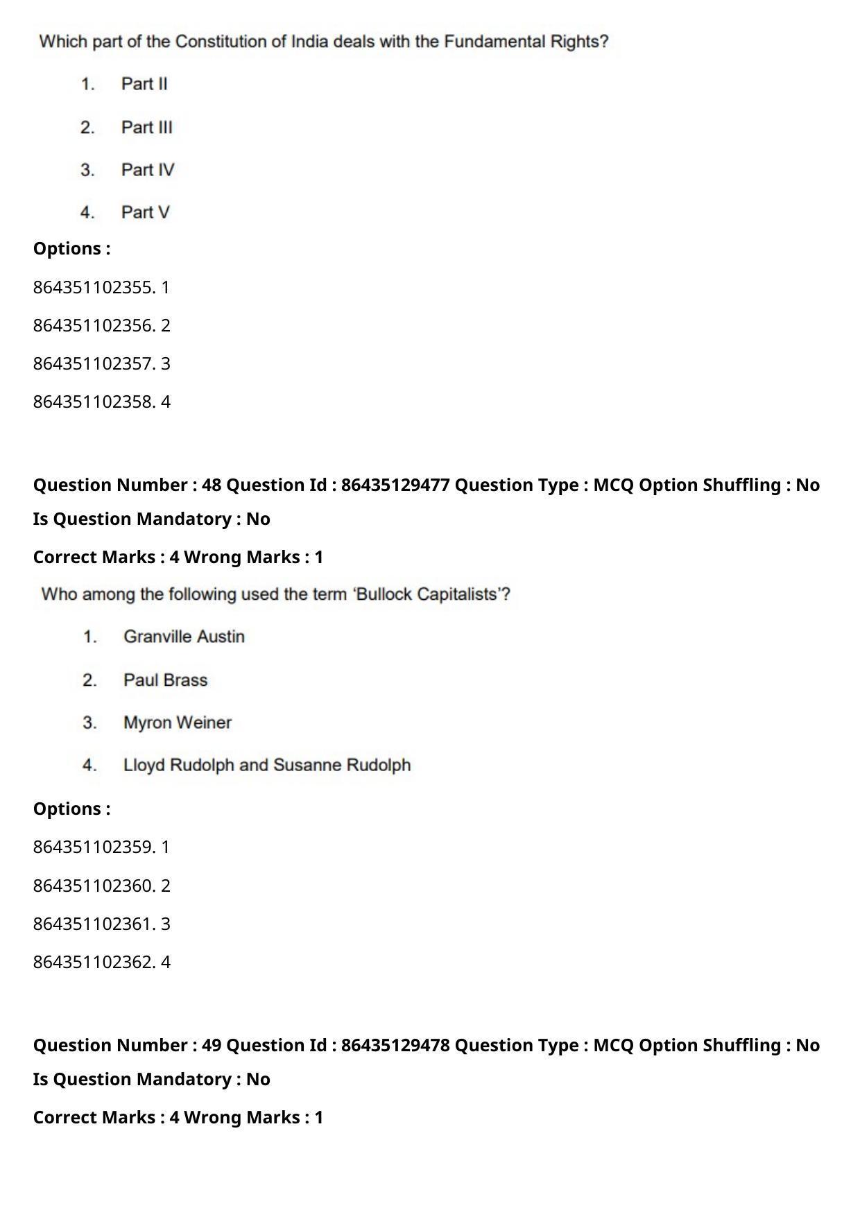 CUET PG 2021 PGQP42 Question Paper - Page 26