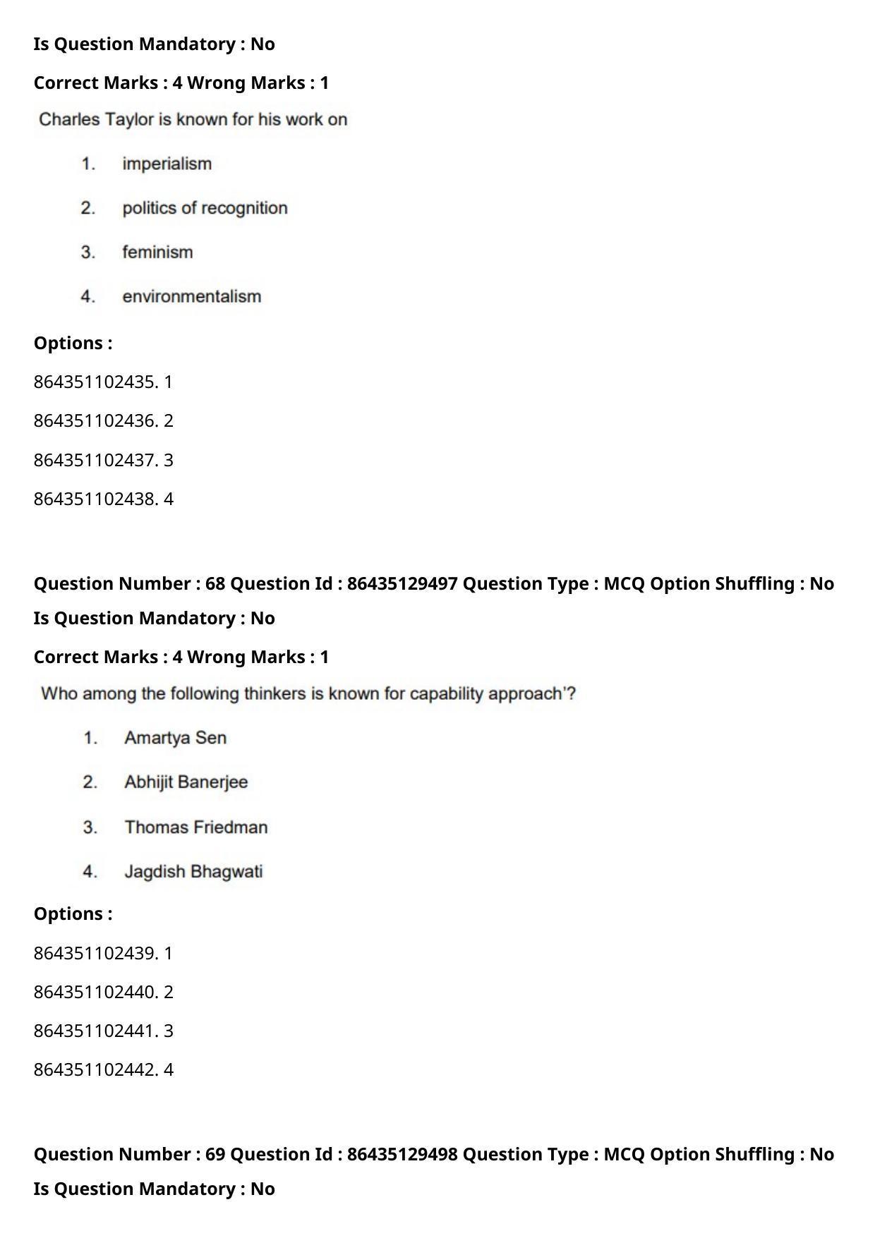 CUET PG 2021 PGQP42 Question Paper - Page 36