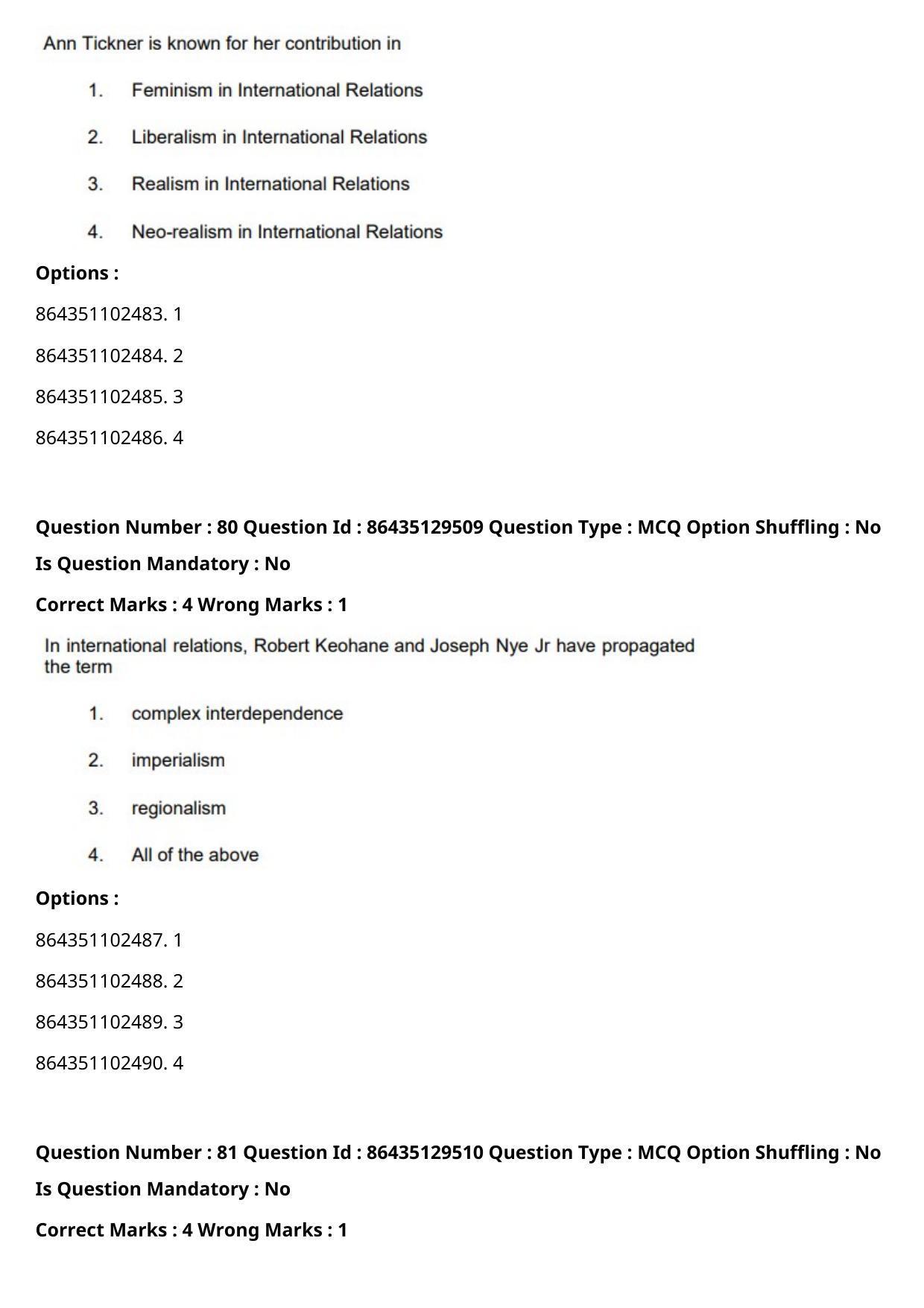 CUET PG 2021 PGQP42 Question Paper - Page 42