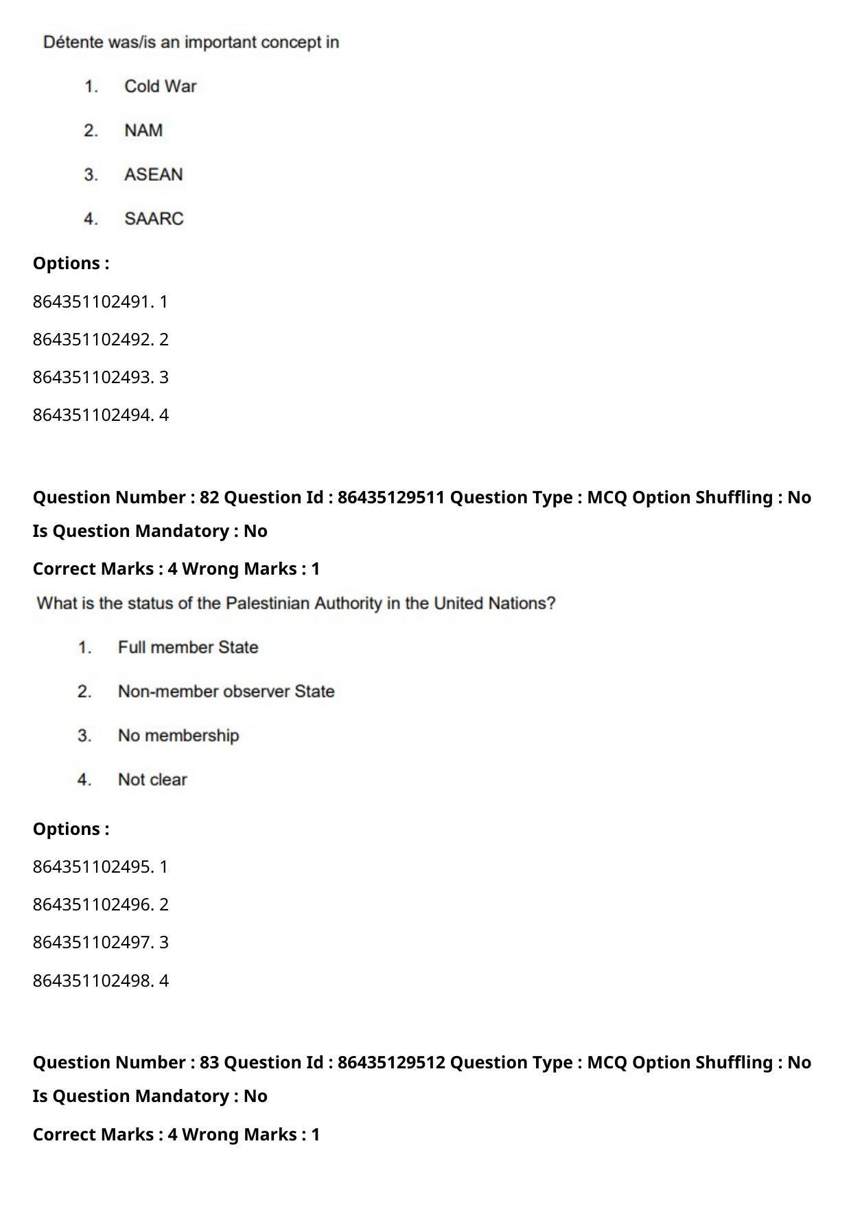 CUET PG 2021 PGQP42 Question Paper - Page 43
