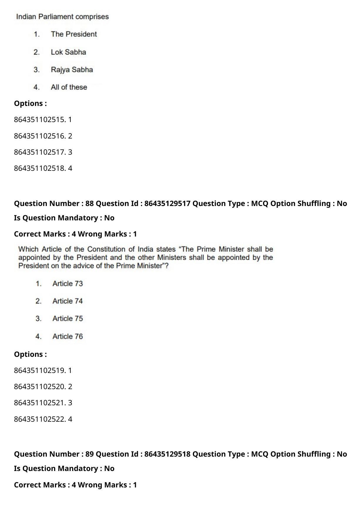 CUET PG 2021 PGQP42 Question Paper - Page 46