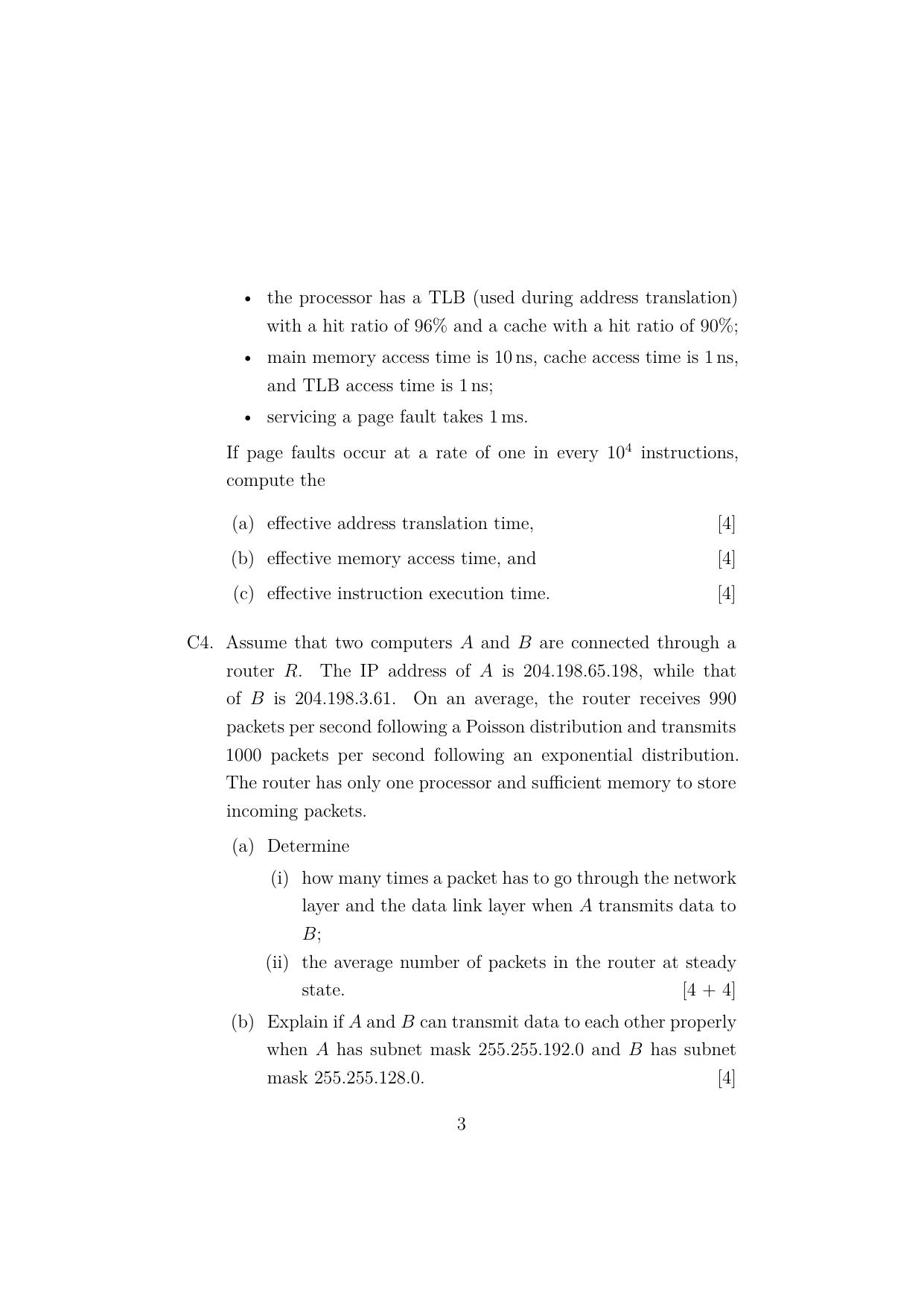 ISI Admission Test JRF in Computer Science (CSB) 2023 Sample Paper - Page 3