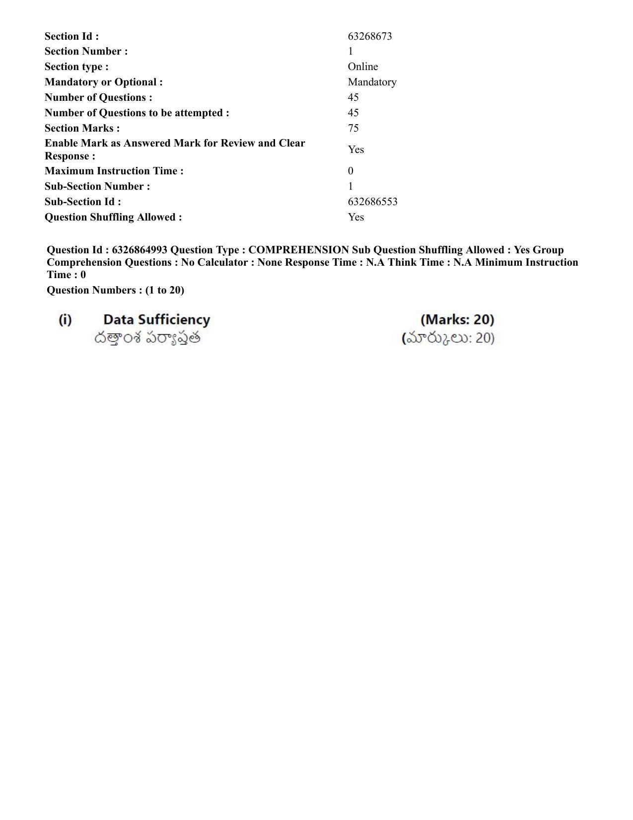 TS ICET 2022 Question Paper 2 - Jul 28, 2022	 - Page 2