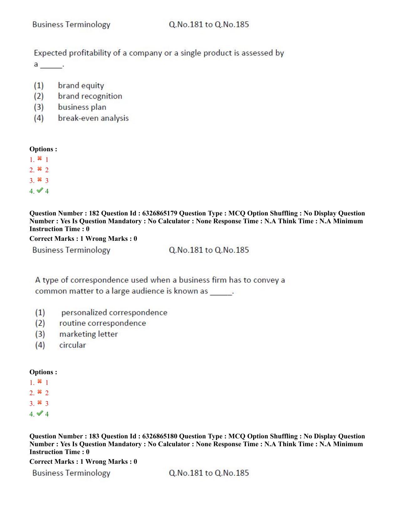TS ICET 2022 Question Paper 2 - Jul 28, 2022 - Page 159