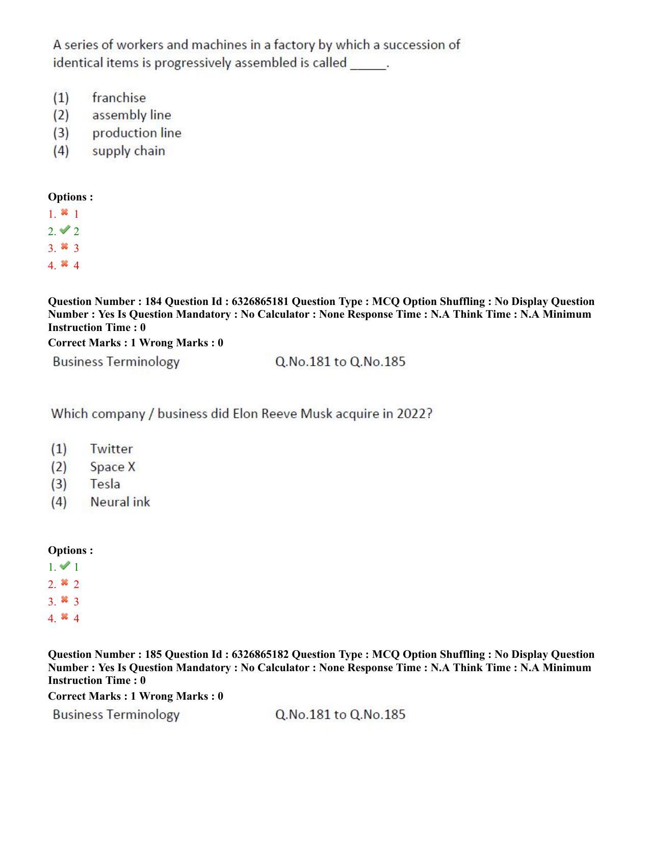 TS ICET 2022 Question Paper 2 - Jul 28, 2022	 - Page 160