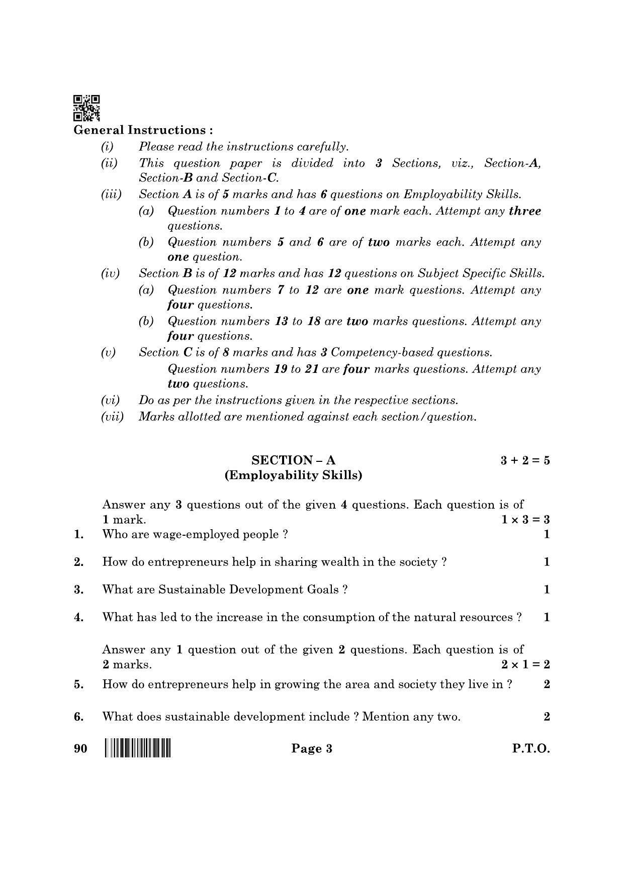 CBSE Class 10 90 Security 2022 Question Paper - Page 3