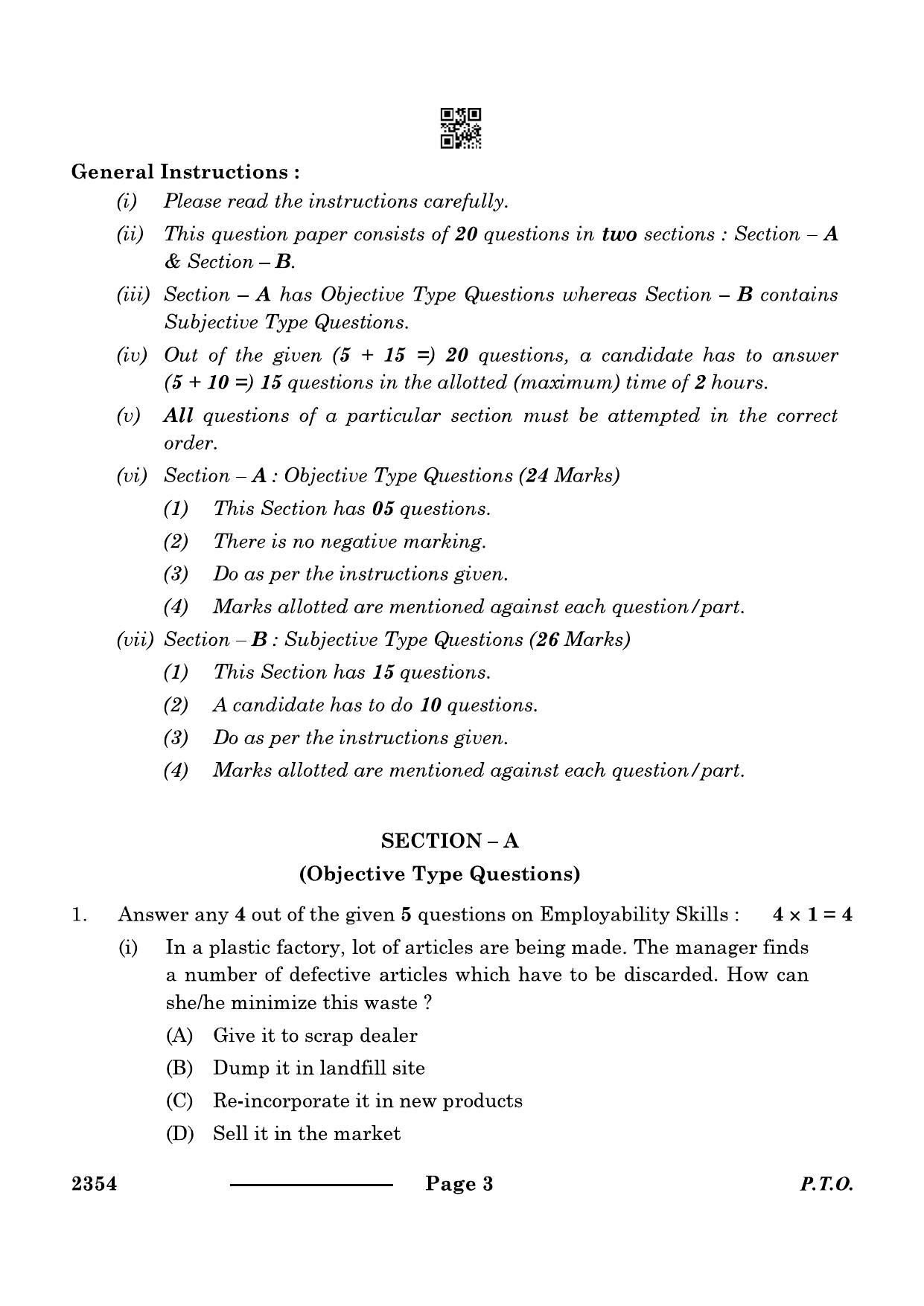 CBSE Class 12 Data Science 2024 Question Paper - Page 3
