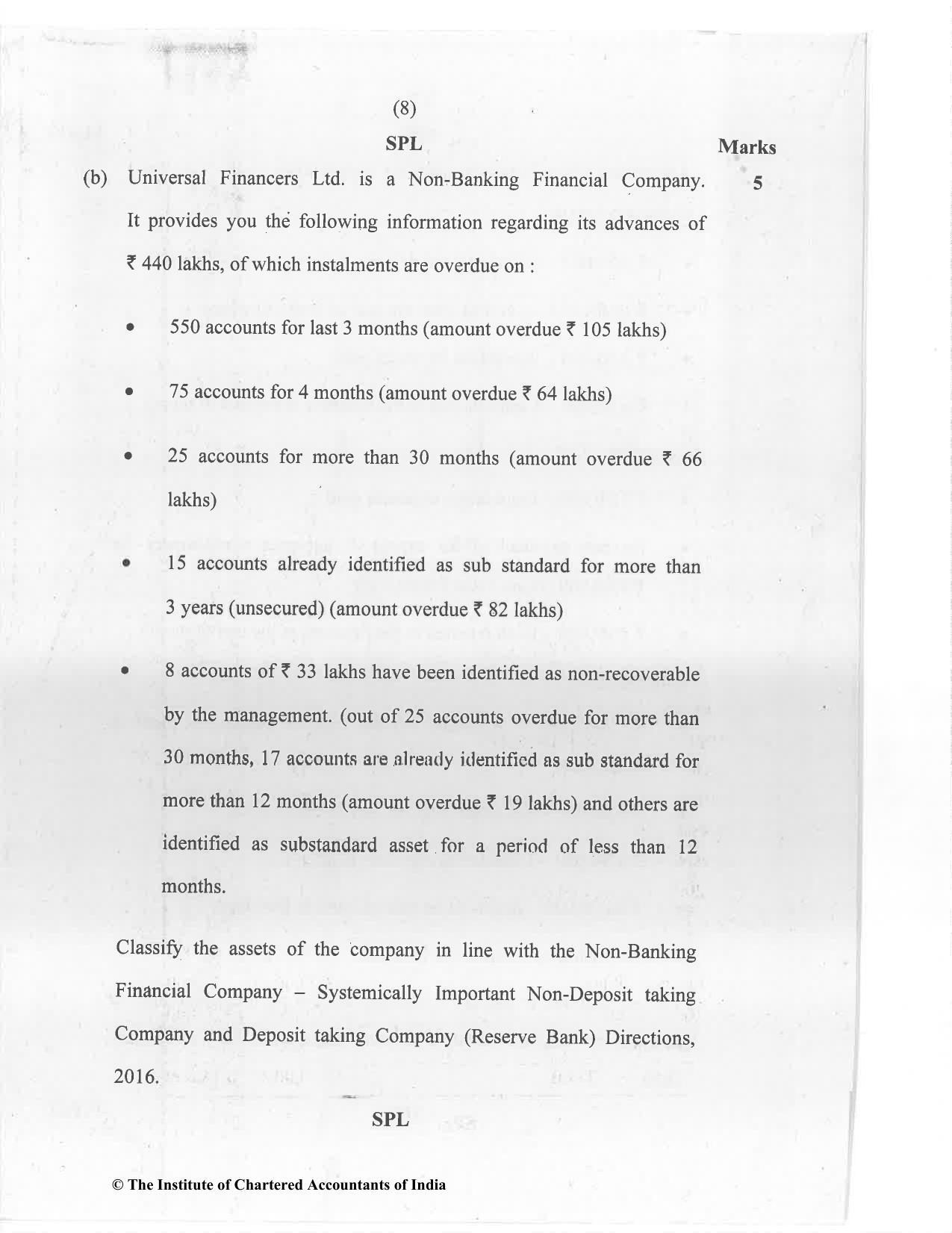 CA Inter Jan 2021 Question Paper - Paper 5 – Advanced Accounting - Page 8