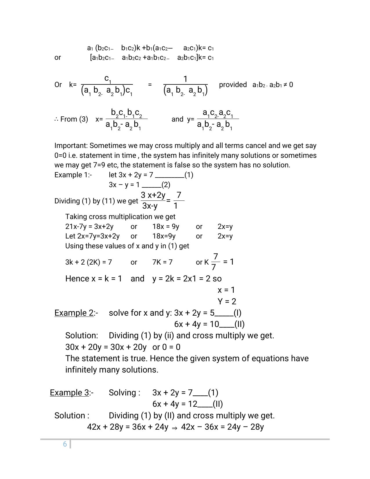 JKBOSE Class 10 Maths: Chapter 3rd Pair of linear equation in two variables Question Bank - Page 6