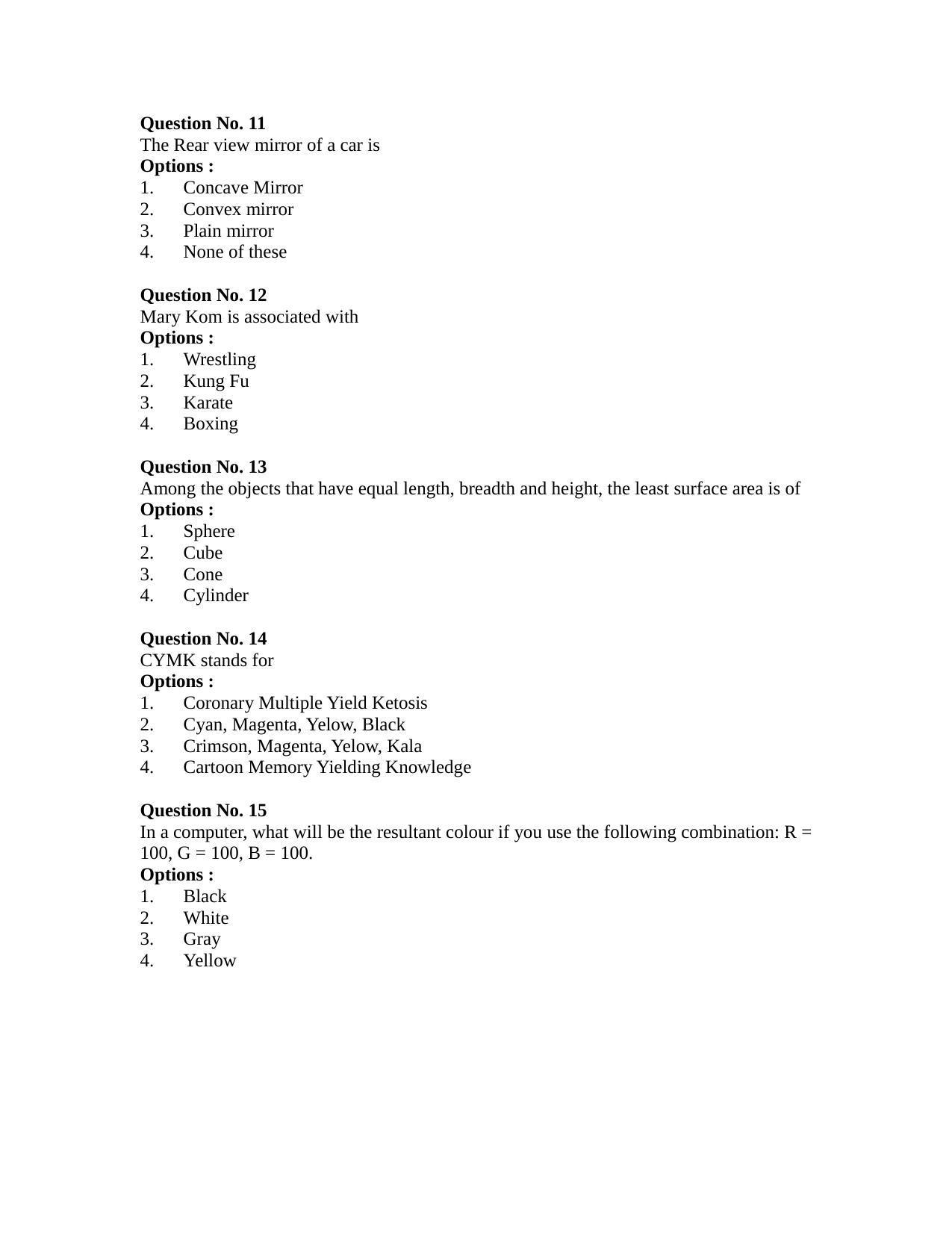 CEED 2013 Question Paper - Page 5