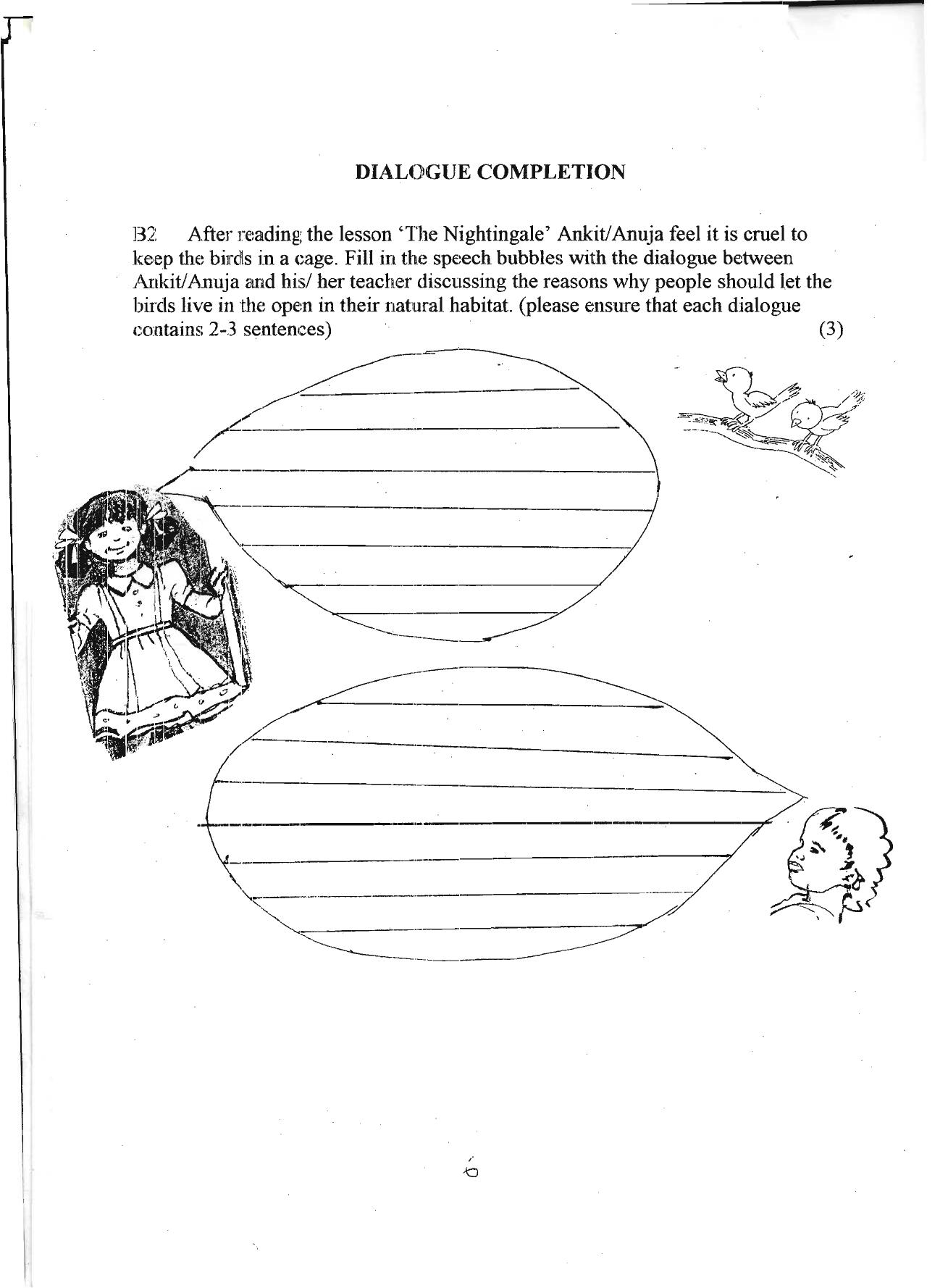 Worksheet for Class 4 English Assignment 14 - Page 6
