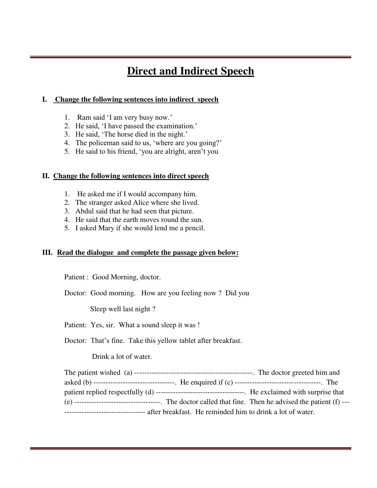 CBSE Worksheets for Class 6 English Practice Assignment 10 - Page 3