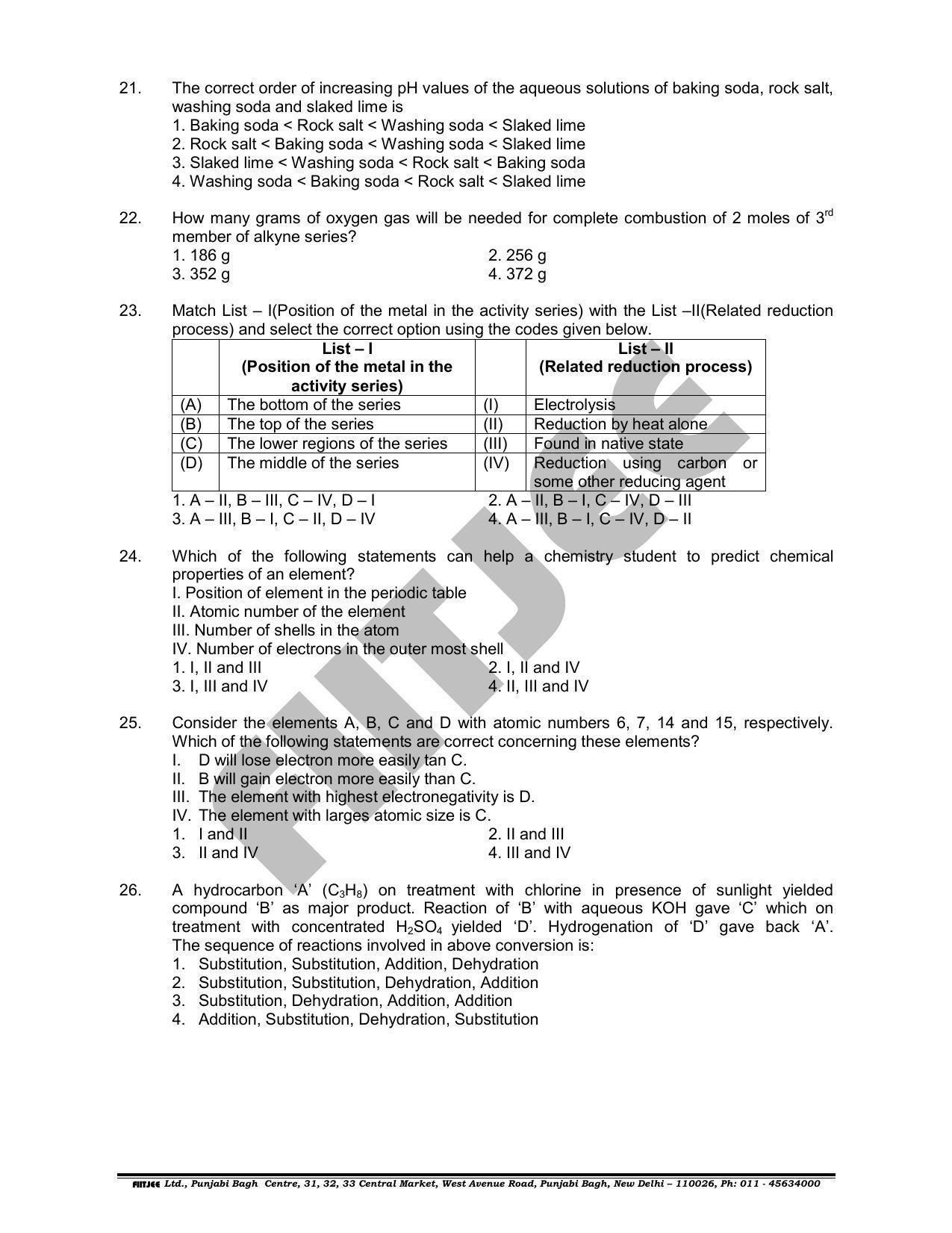 NTSE 2018 (Stage II) SAT Question Paper (May 13, 2018) - Page 4