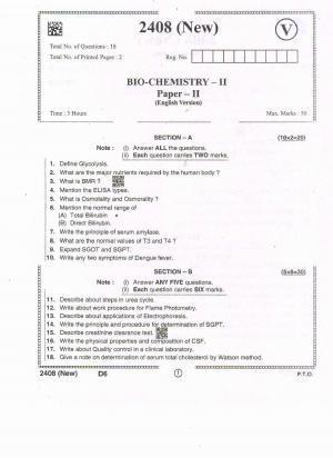 AP Intermediate 2nd Year Vocational Question Paper September-2021-Bio_Chemistry-II