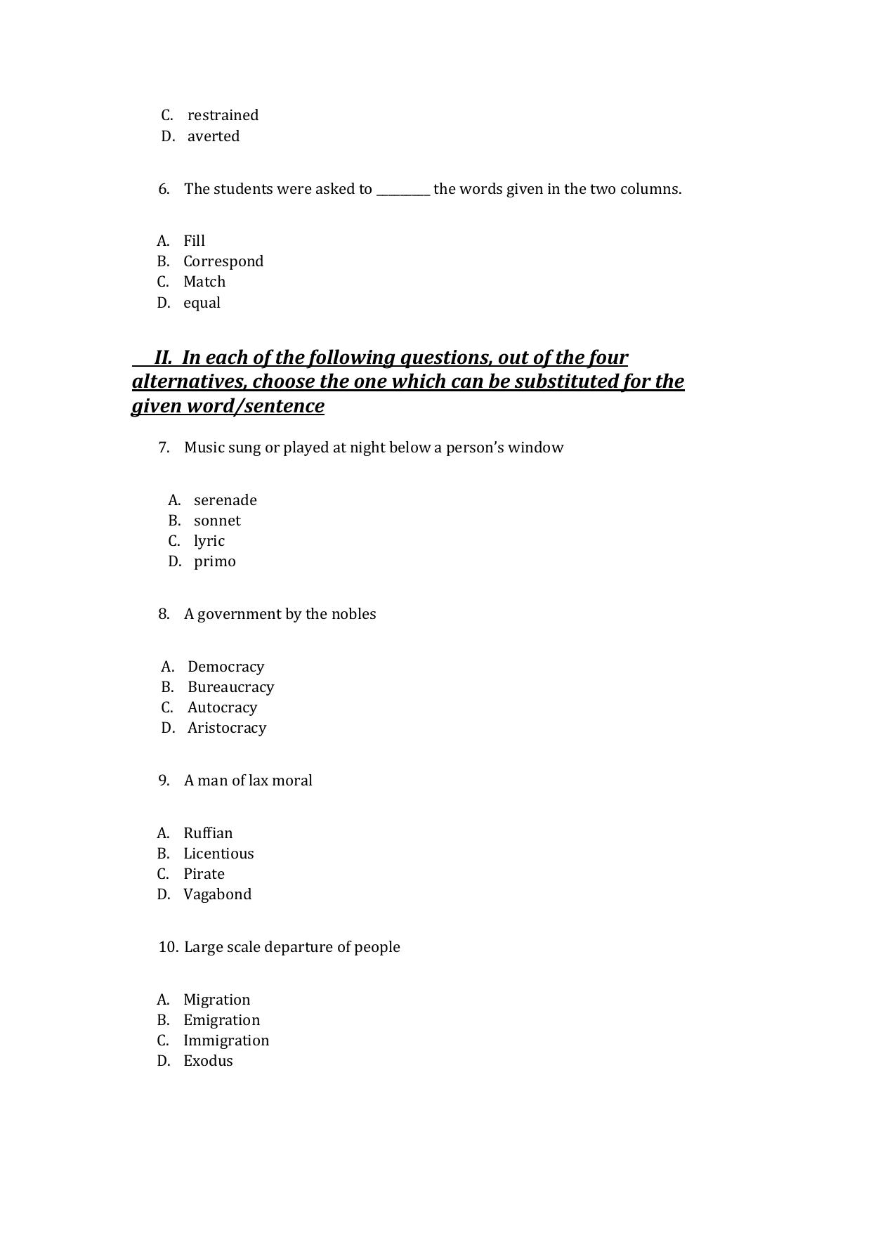 IMU CET UG (Except BBA) Sample Paper - Page 2