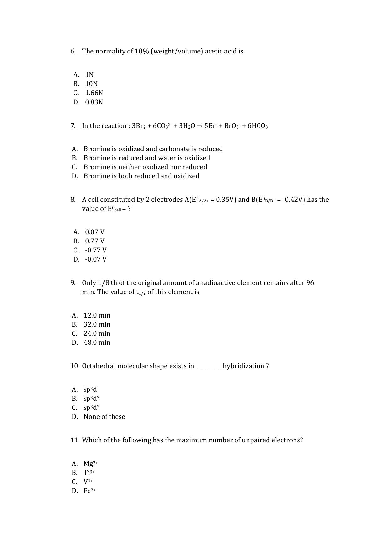 IMU CET UG (Except BBA) Sample Paper - Page 34