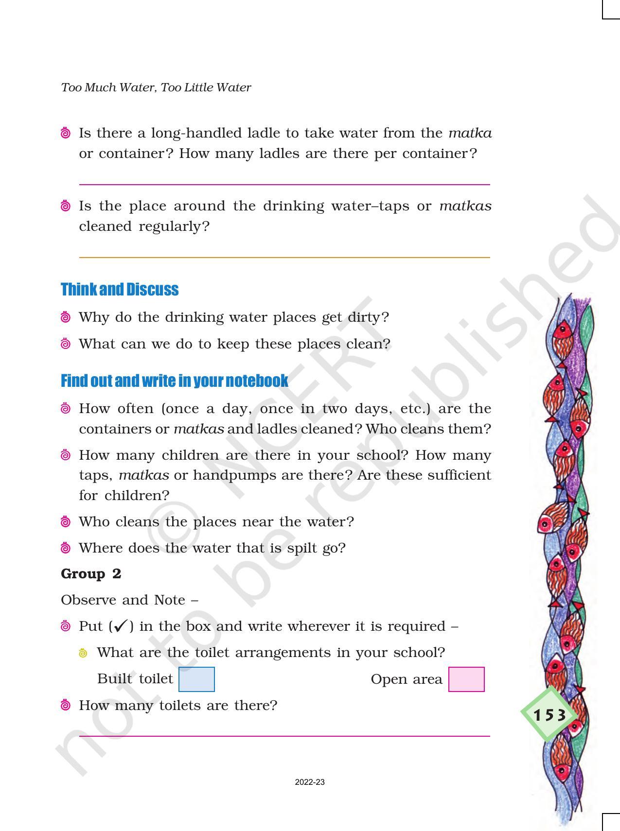 NCERT Book for Class 4 EVS Chapter 18 Too Much Water, Too Little Water - Page 8