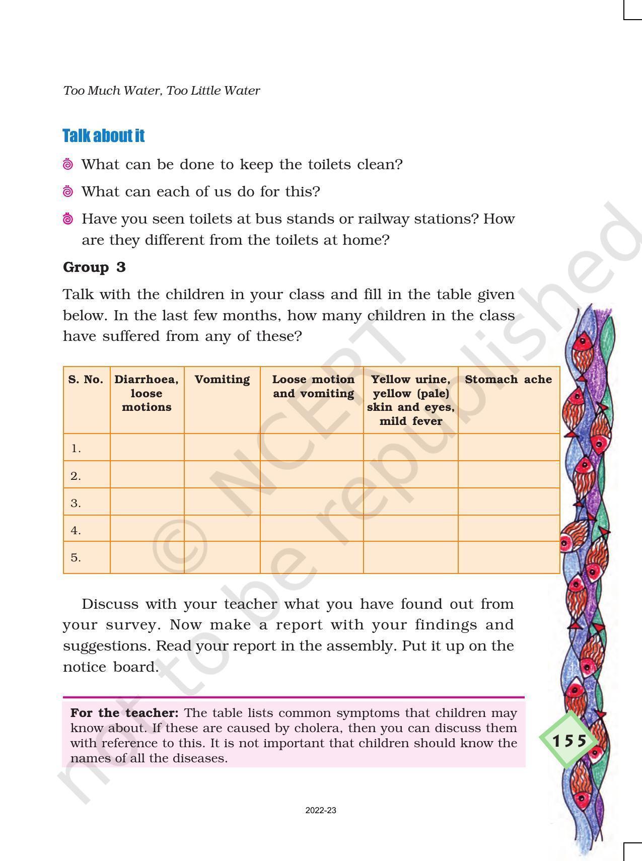 NCERT Book for Class 4 EVS Chapter 18 Too Much Water, Too Little Water - Page 10