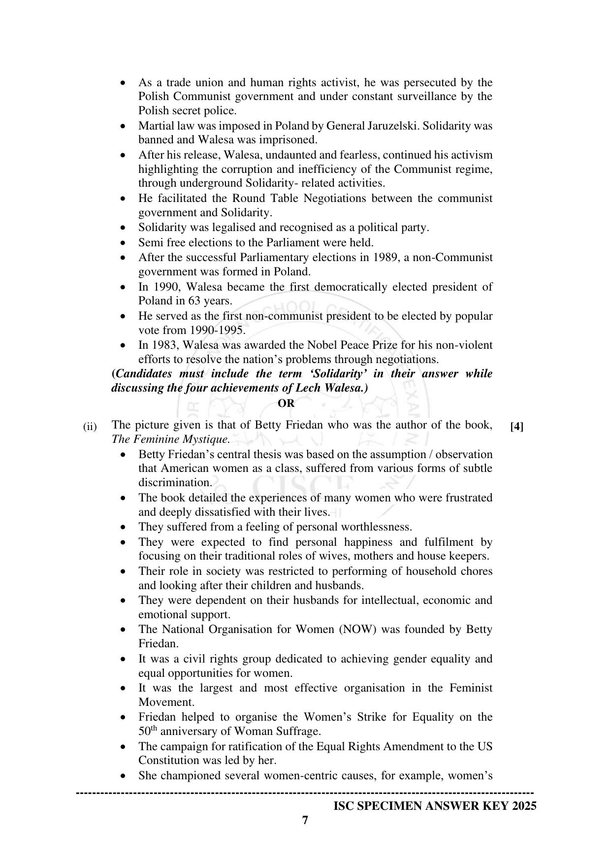 ISC Class 12 2025 HISTORY  (SQP & AK) Specimen Paper - Page 16