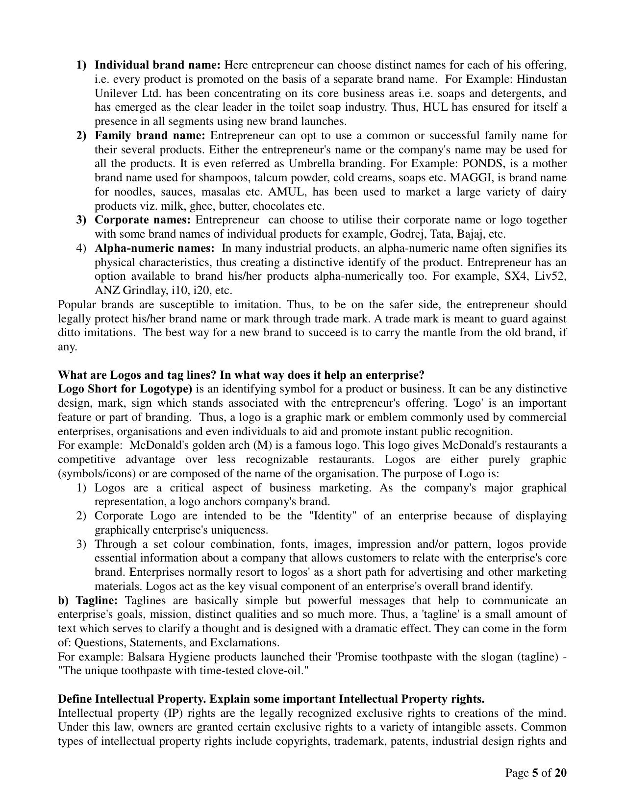 CBSE Class 12 Entrepreneurship Enterprise Marketing Study Material - Page 5