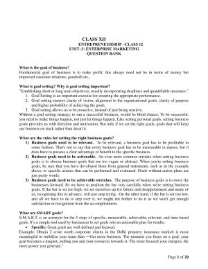 CBSE Class 12 Entrepreneurship Enterprise Marketing Study Material