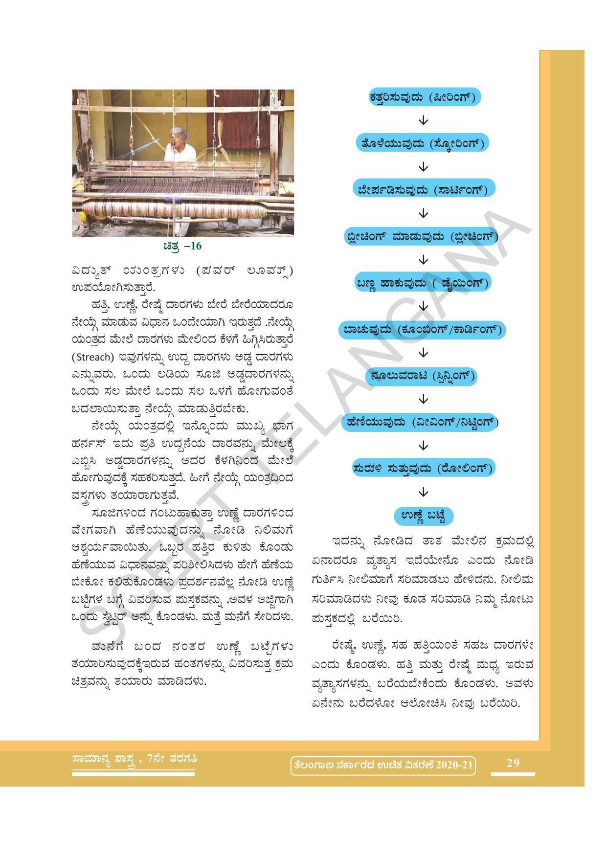 TS SCERT Class 7 General Science (Kannada Medium) Text Book - Page 43