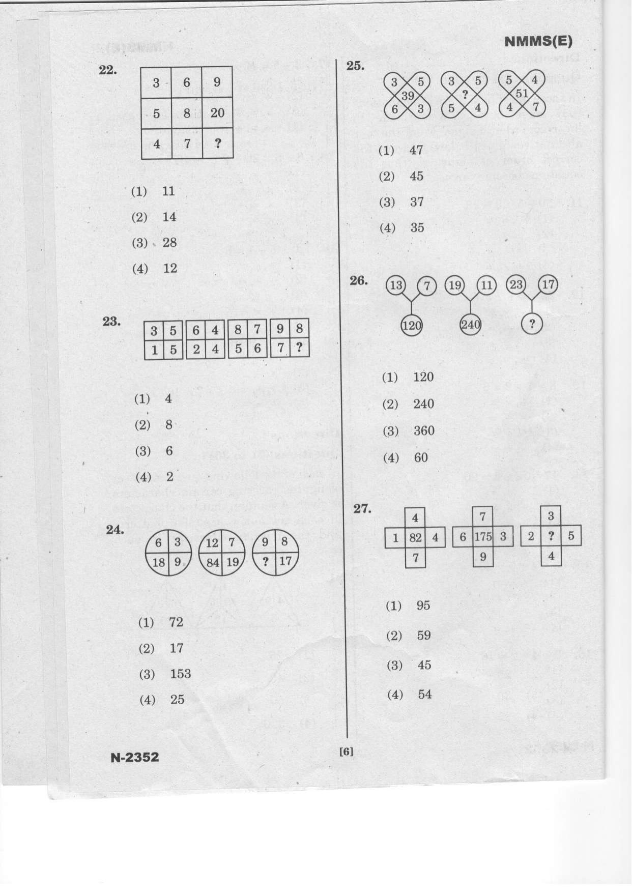 Telangana NMMS Dec 2022 English Question Paper - Page 6