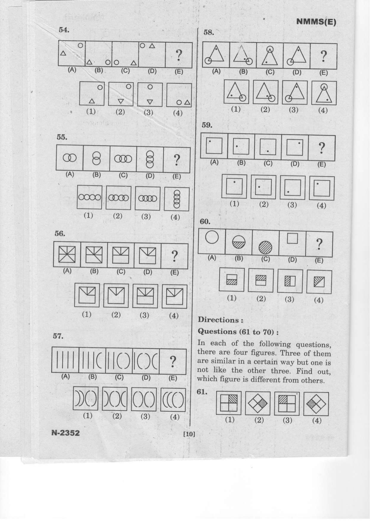 Telangana NMMS Dec 2022 English Question Paper - Page 10