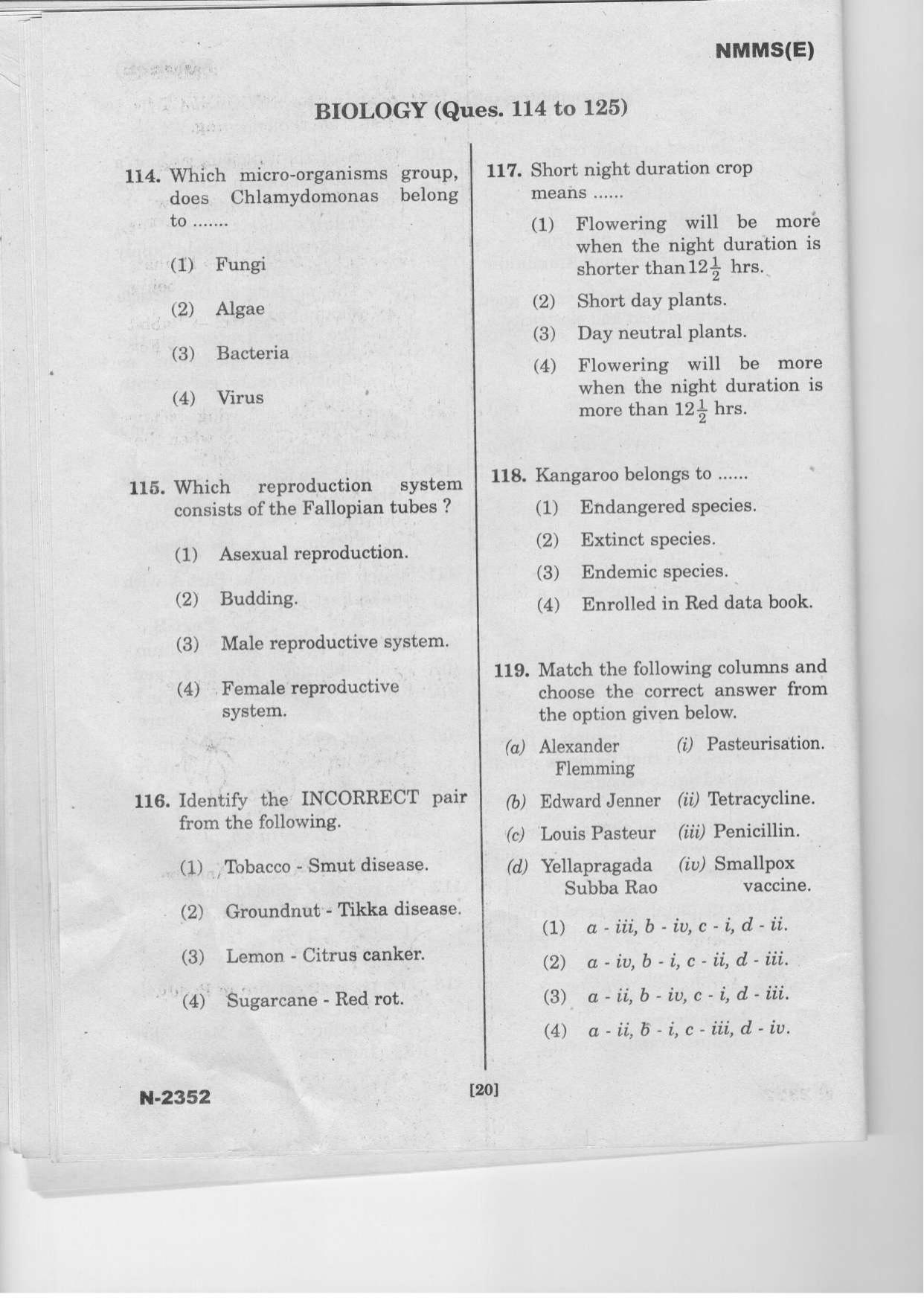 Telangana NMMS Dec 2022 English Question Paper - Page 18