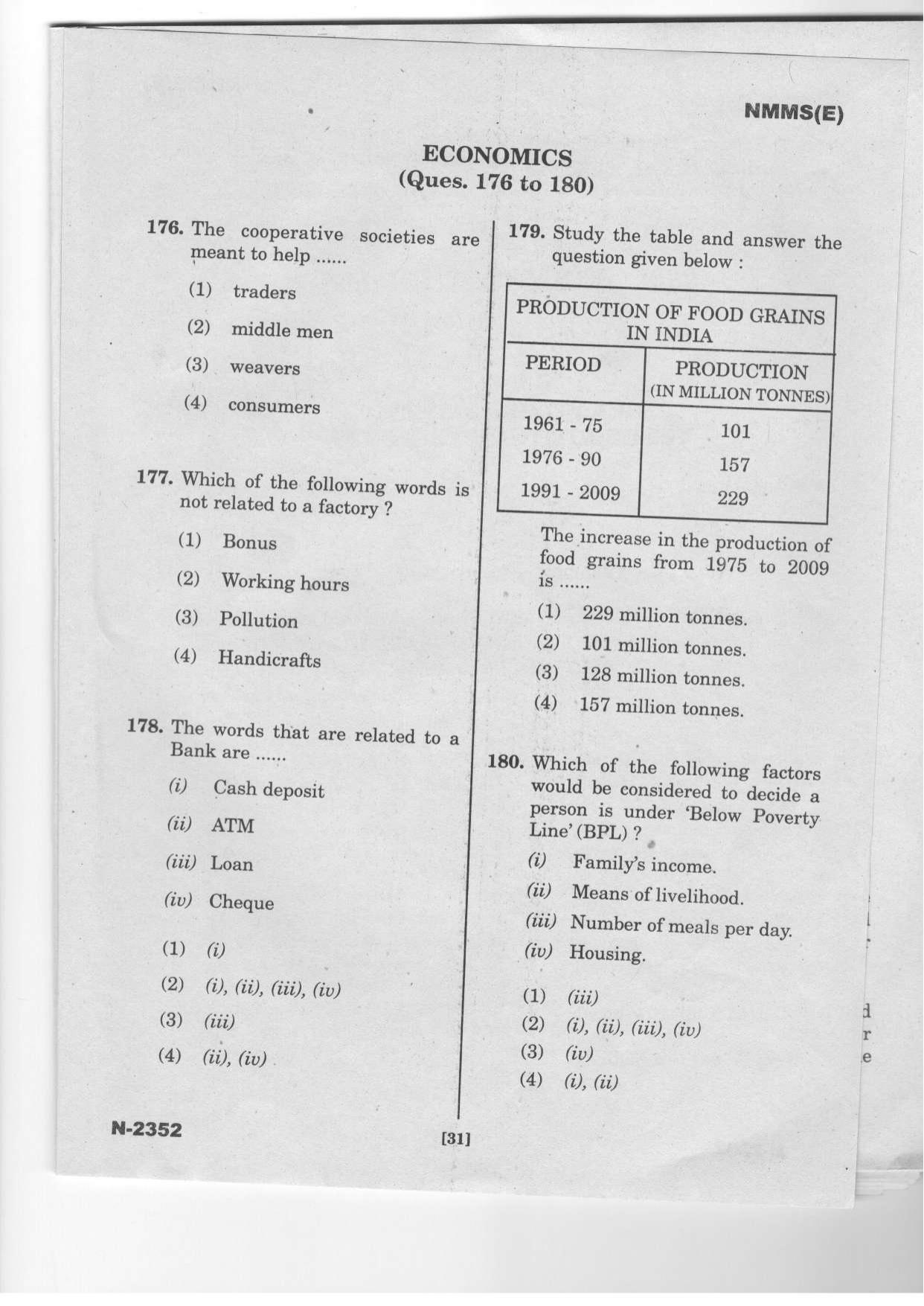 Telangana NMMS Dec 2022 English Question Paper - Page 29