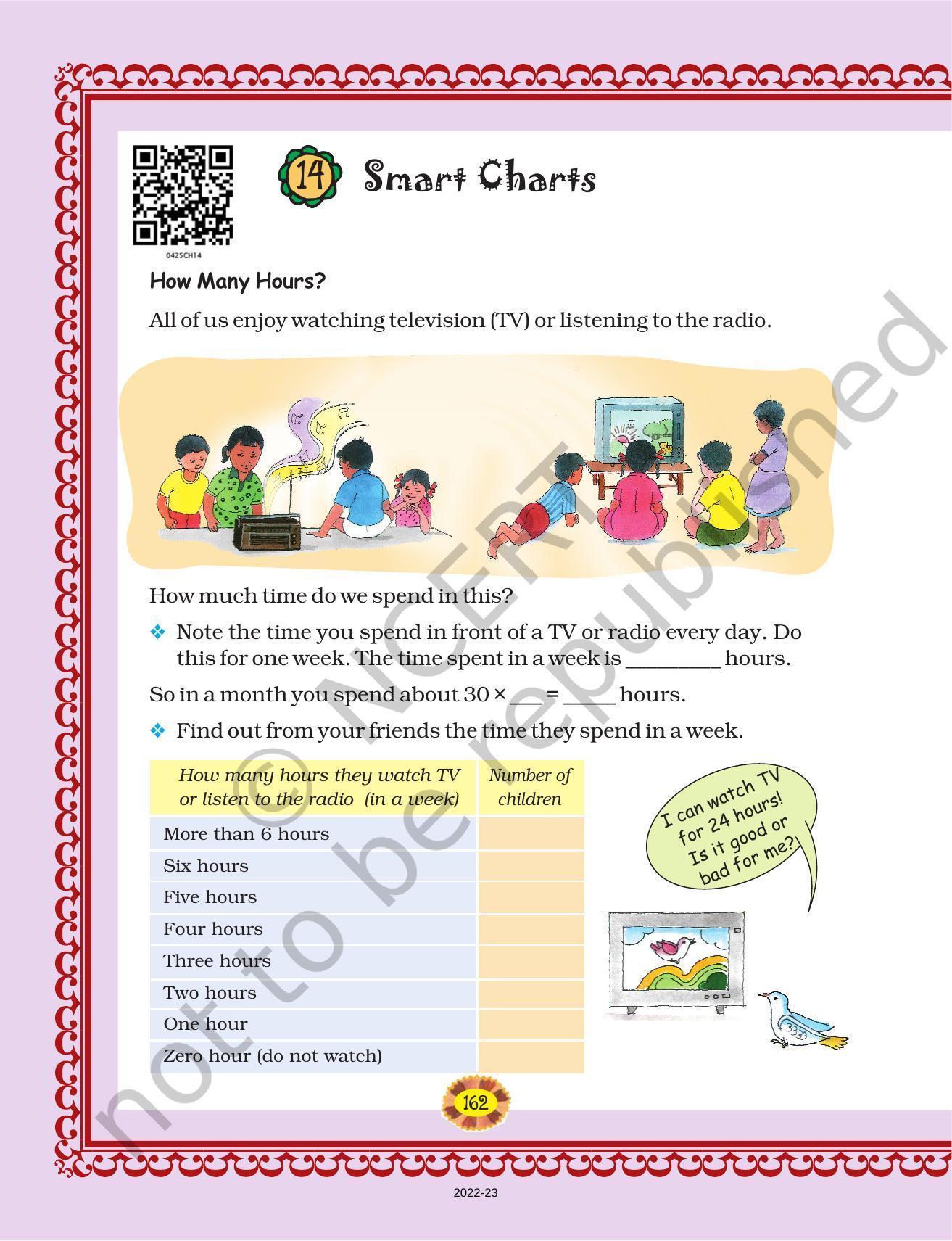 NCERT Book for Class 4 Maths Chapter 14 Smart Charts - Page 1