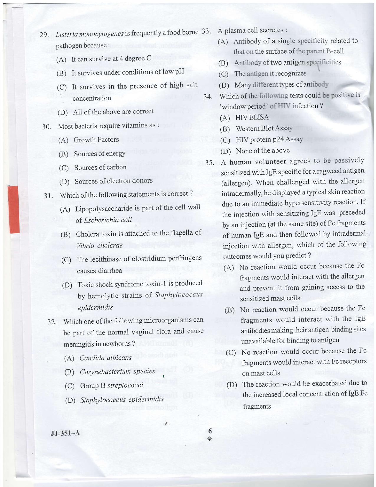 KUET 2023 M.Sc. Clinical Biochemistry Question Paper - Page 21