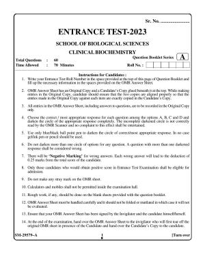 KUET 2023 M.Sc. Clinical Biochemistry Question Paper
