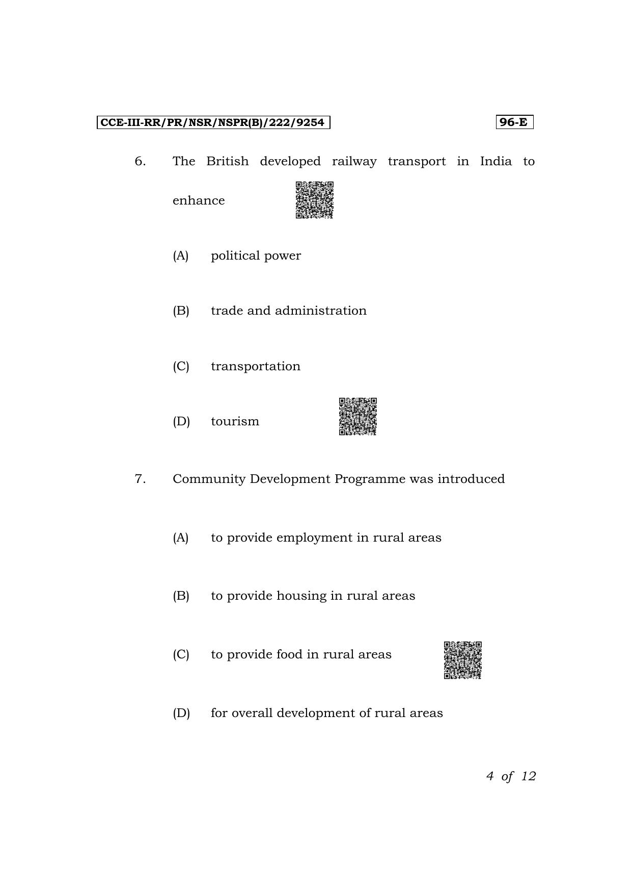 Karnataka SSLC Economics (English Medium) Exam 3 Question Paper 2024 (B Version) - Page 4