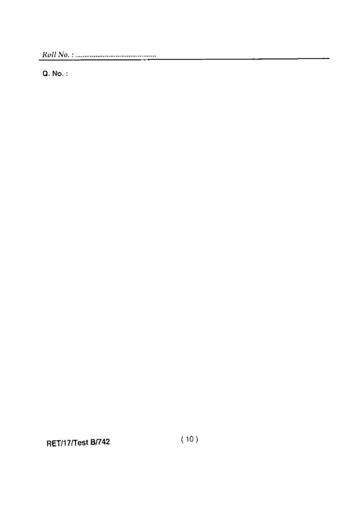 BHU RET(Agriculture) Animal Husbandry & Dairying 2017 Question Paper - Page 12