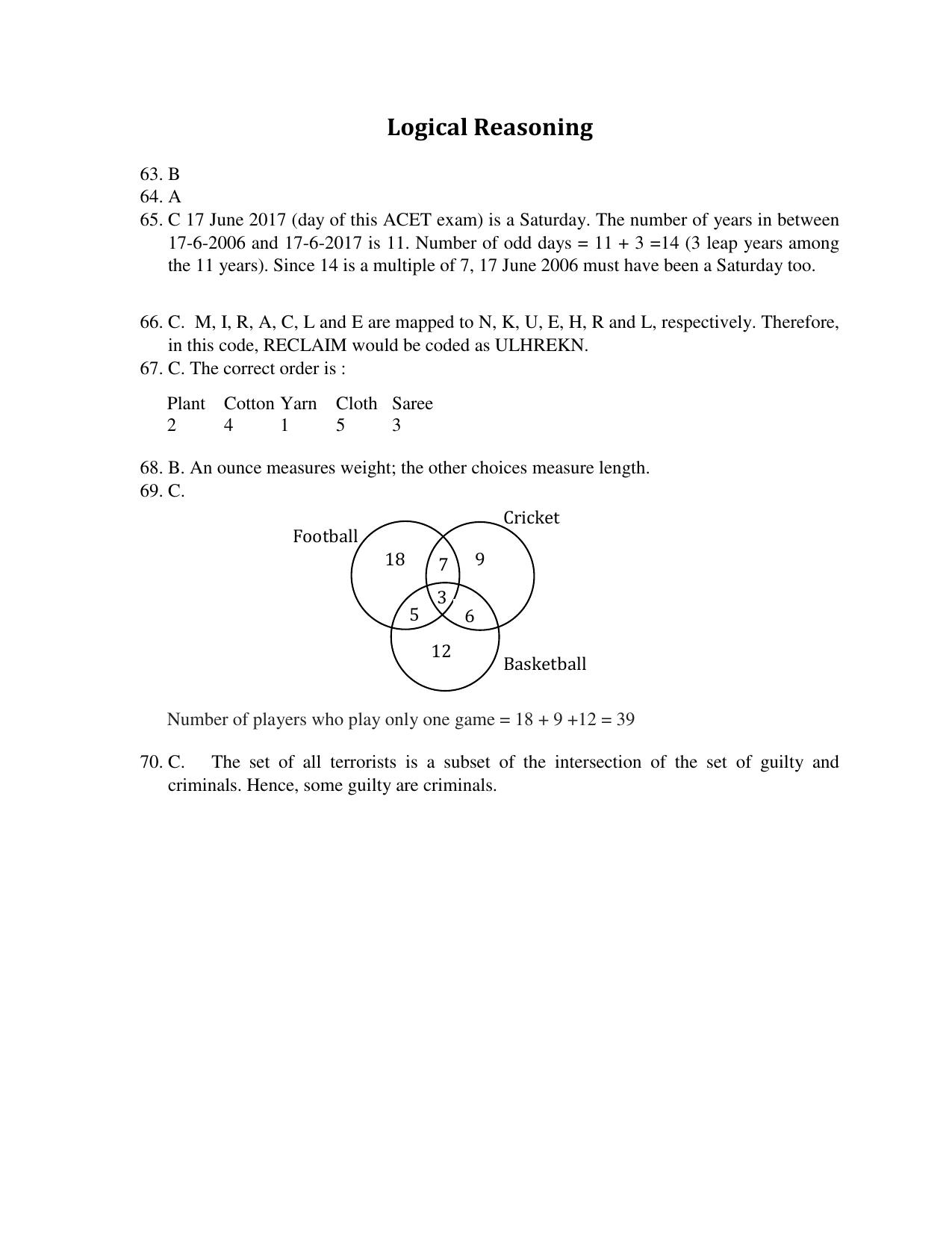 ACET  January 2018 Solution - Page 6