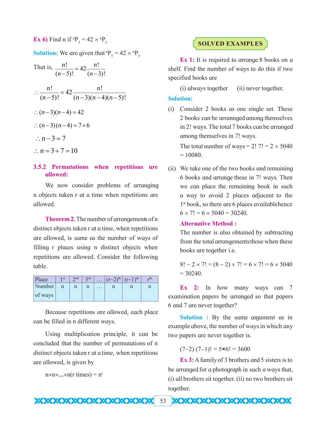 Maharashtra Board Class 11 Maths Textbook - Page 63