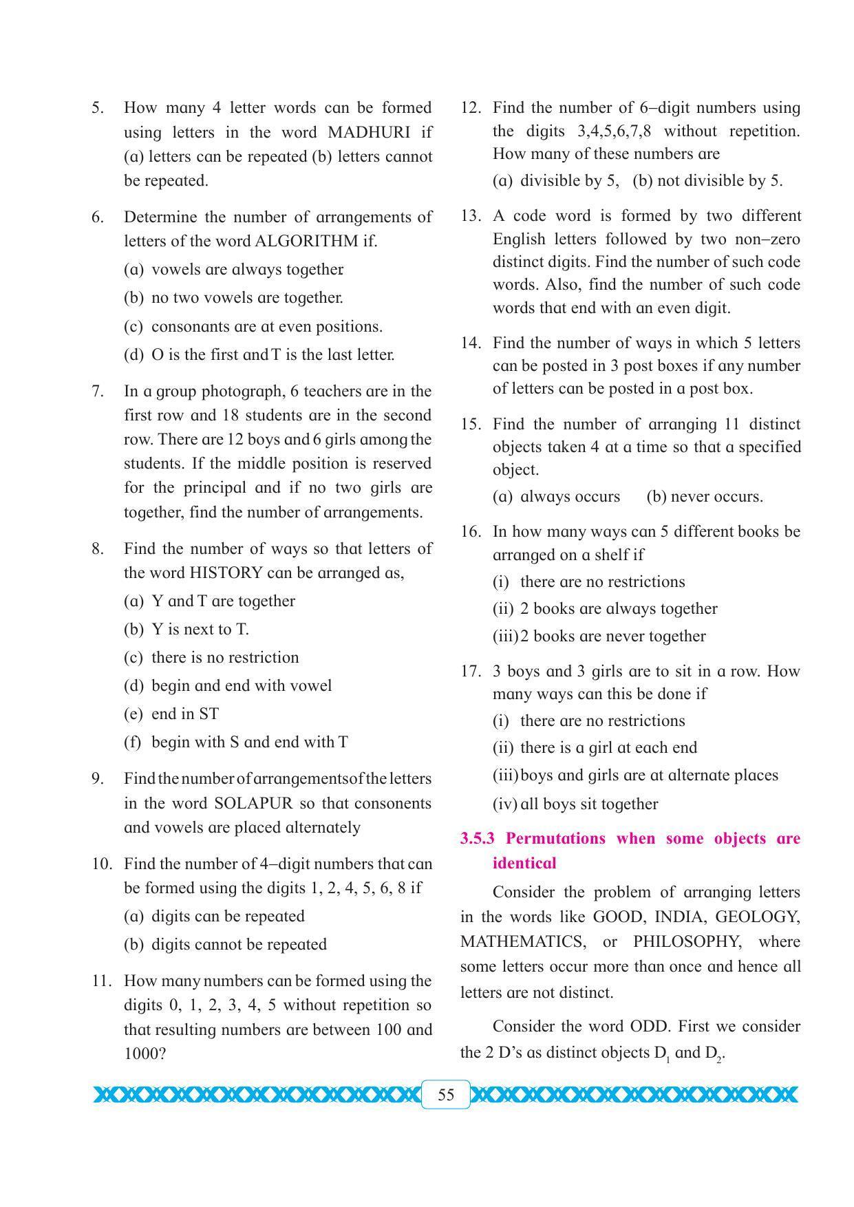 Maharashtra Board Class 11 Maths Textbook - Page 65