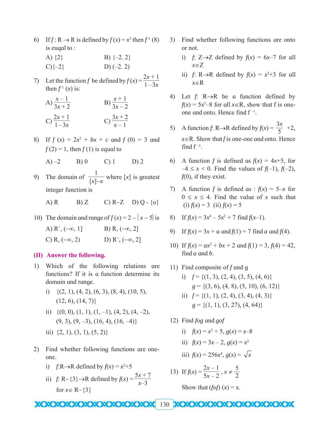 Maharashtra Board Class 11 Maths Textbook - Page 140