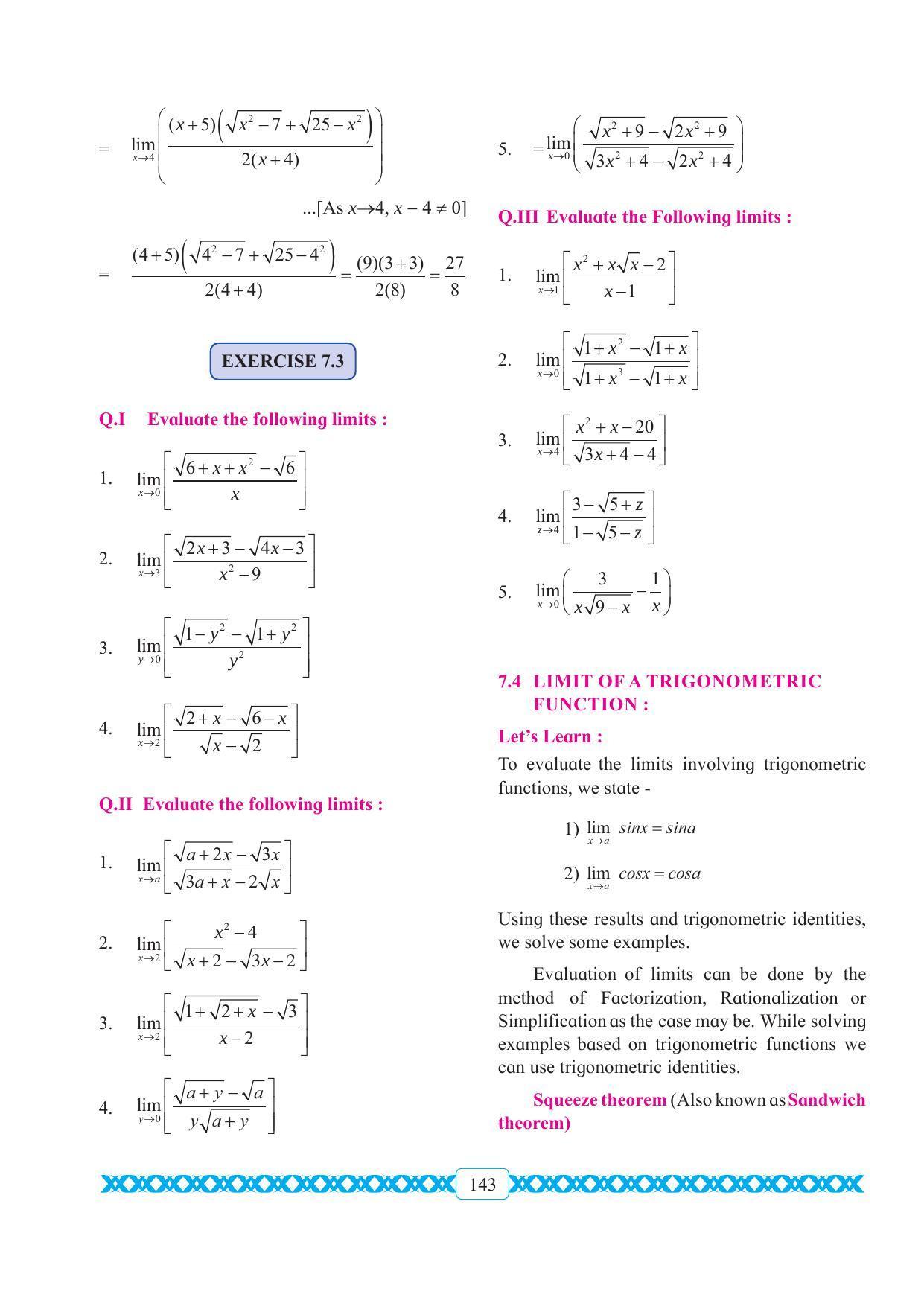 Maharashtra Board Class 11 Maths Textbook - Page 153
