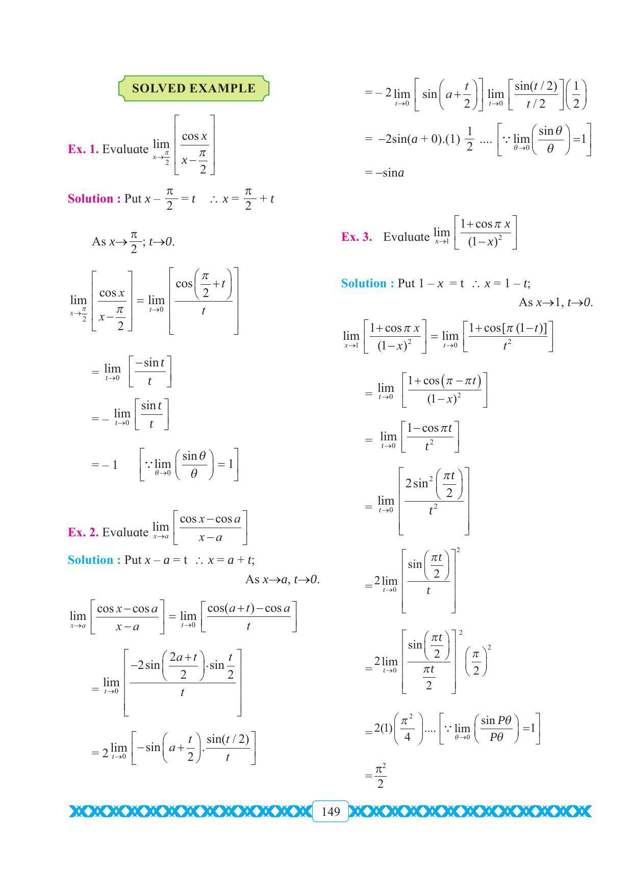 Maharashtra Board Class 11 Maths Textbook - Page 159