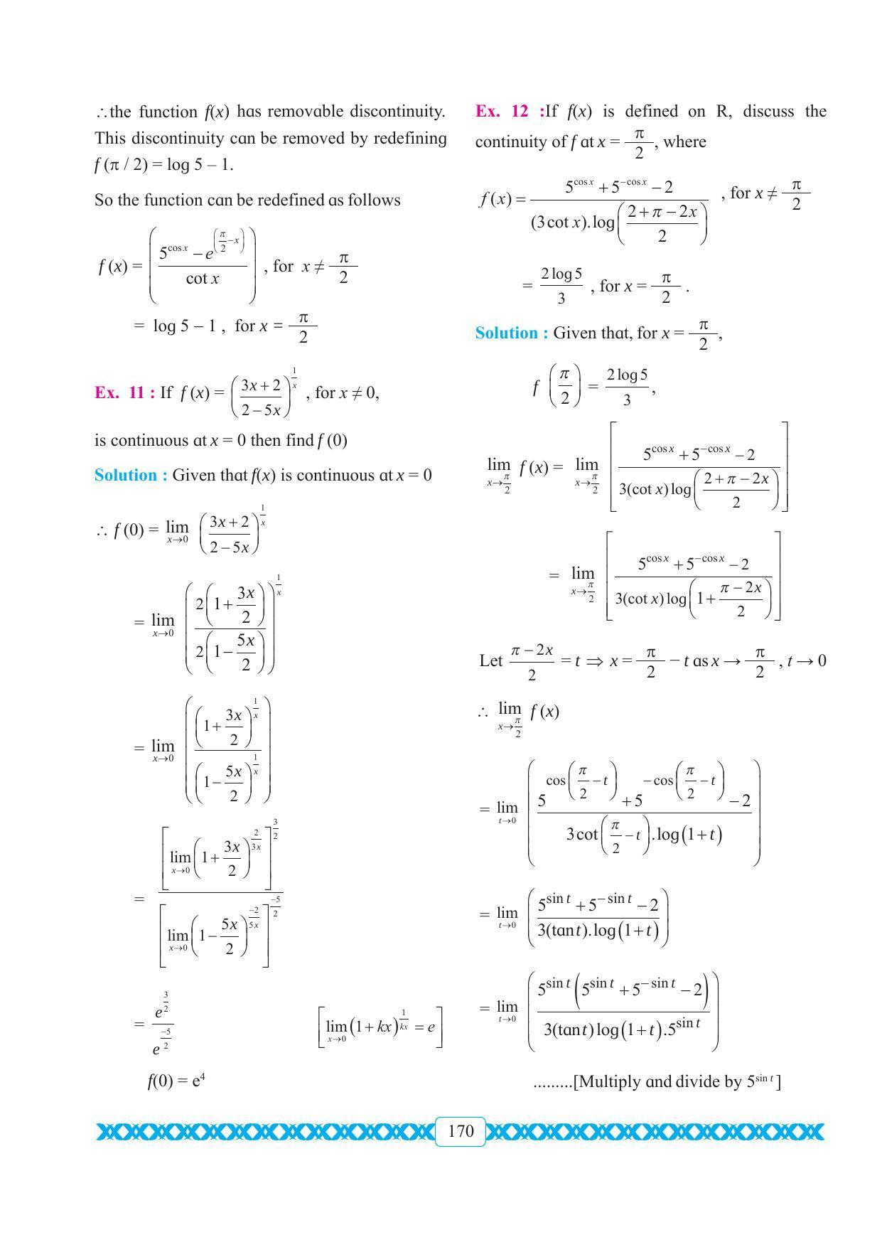 Maharashtra Board Class 11 Maths Textbook - Page 180