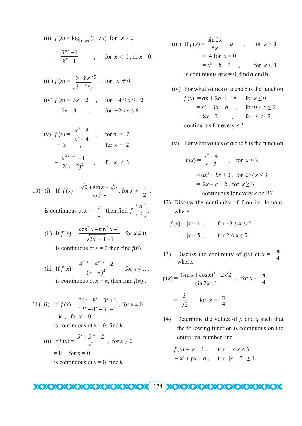 Maharashtra Board Class 11 Maths Textbook - Page 184