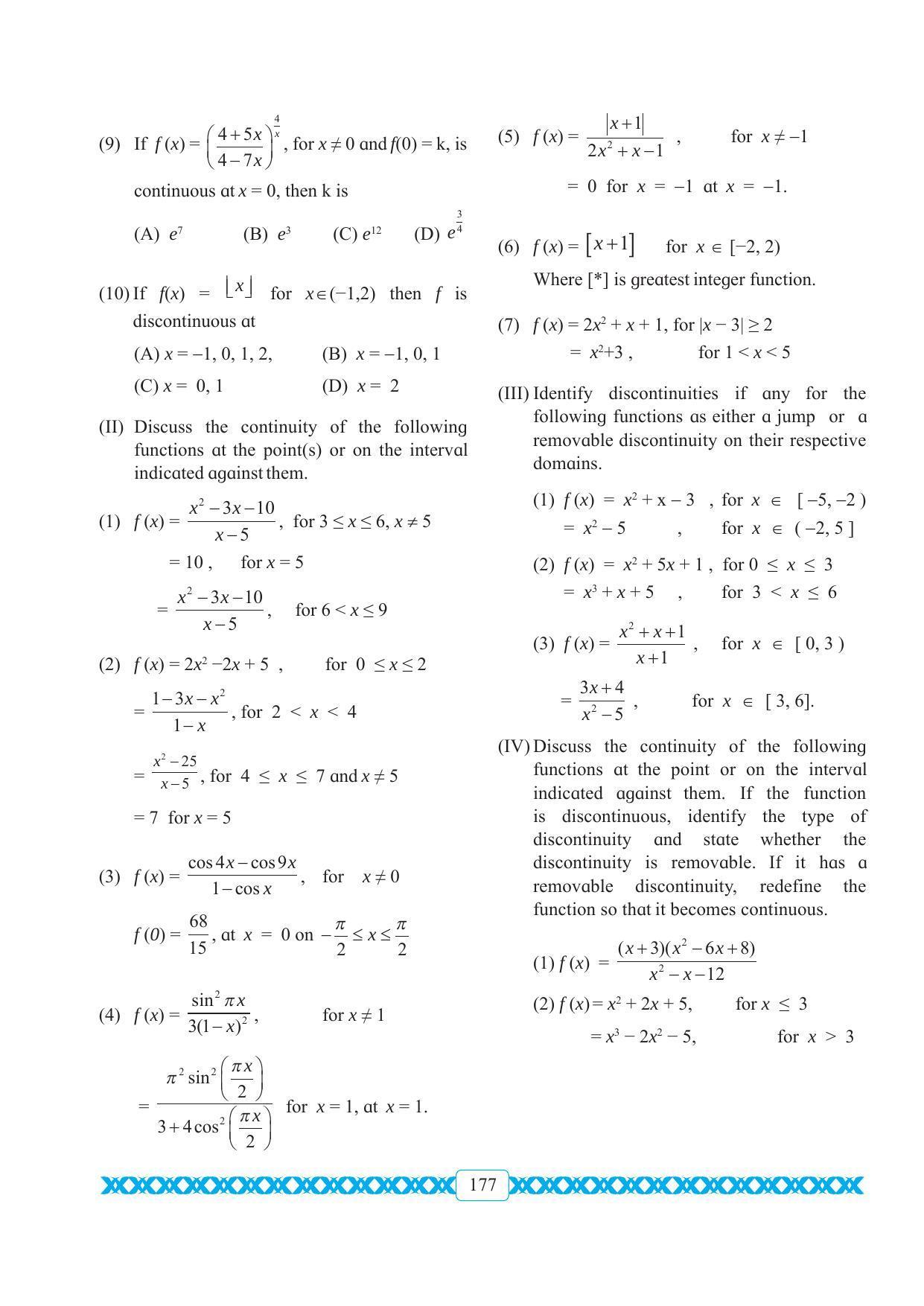 Maharashtra Board Class 11 Maths Textbook - Page 187