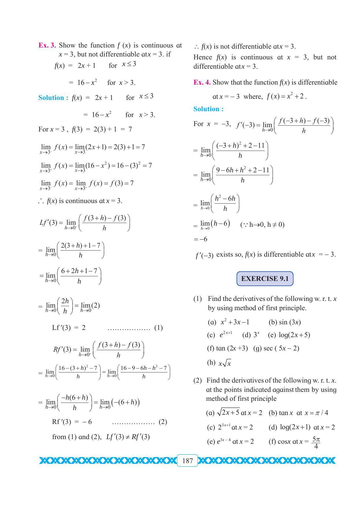 Maharashtra Board Class 11 Maths Textbook - Page 197