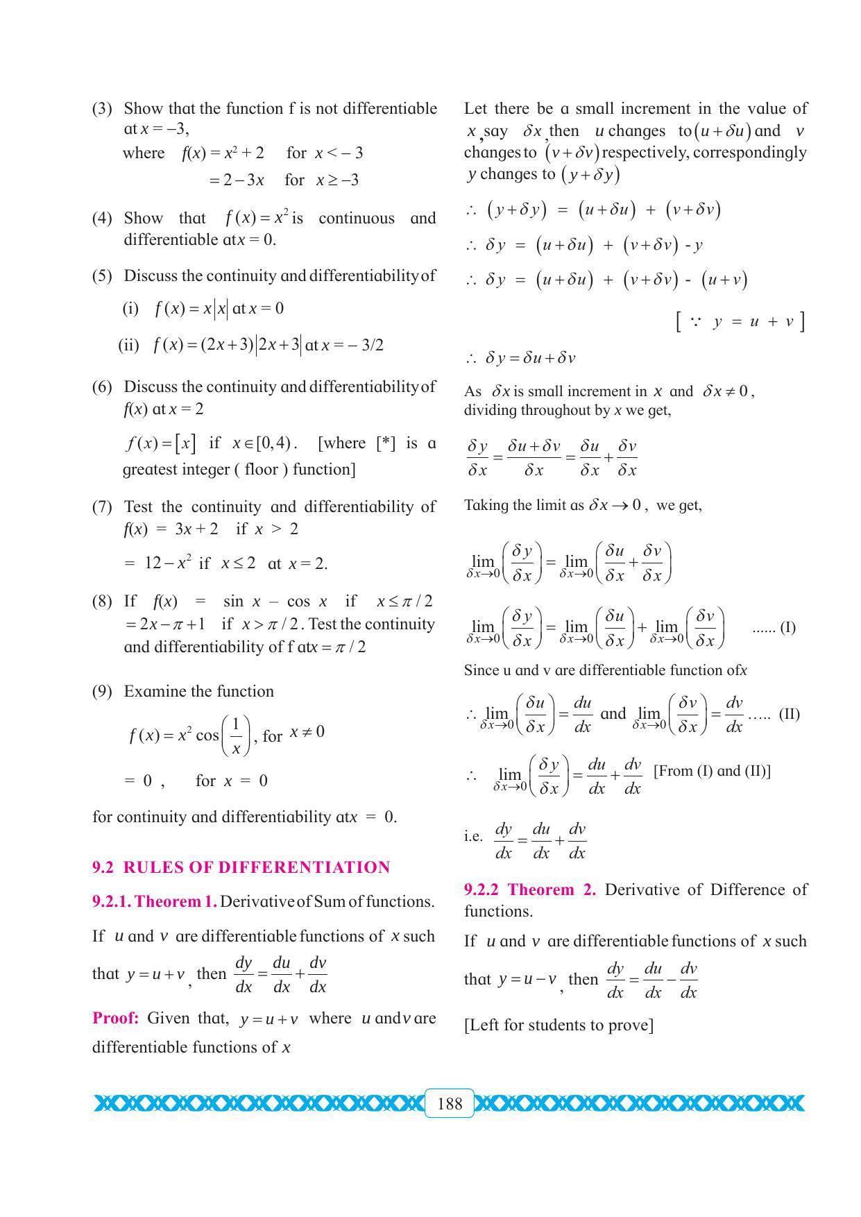 Maharashtra Board Class 11 Maths Textbook - Page 198