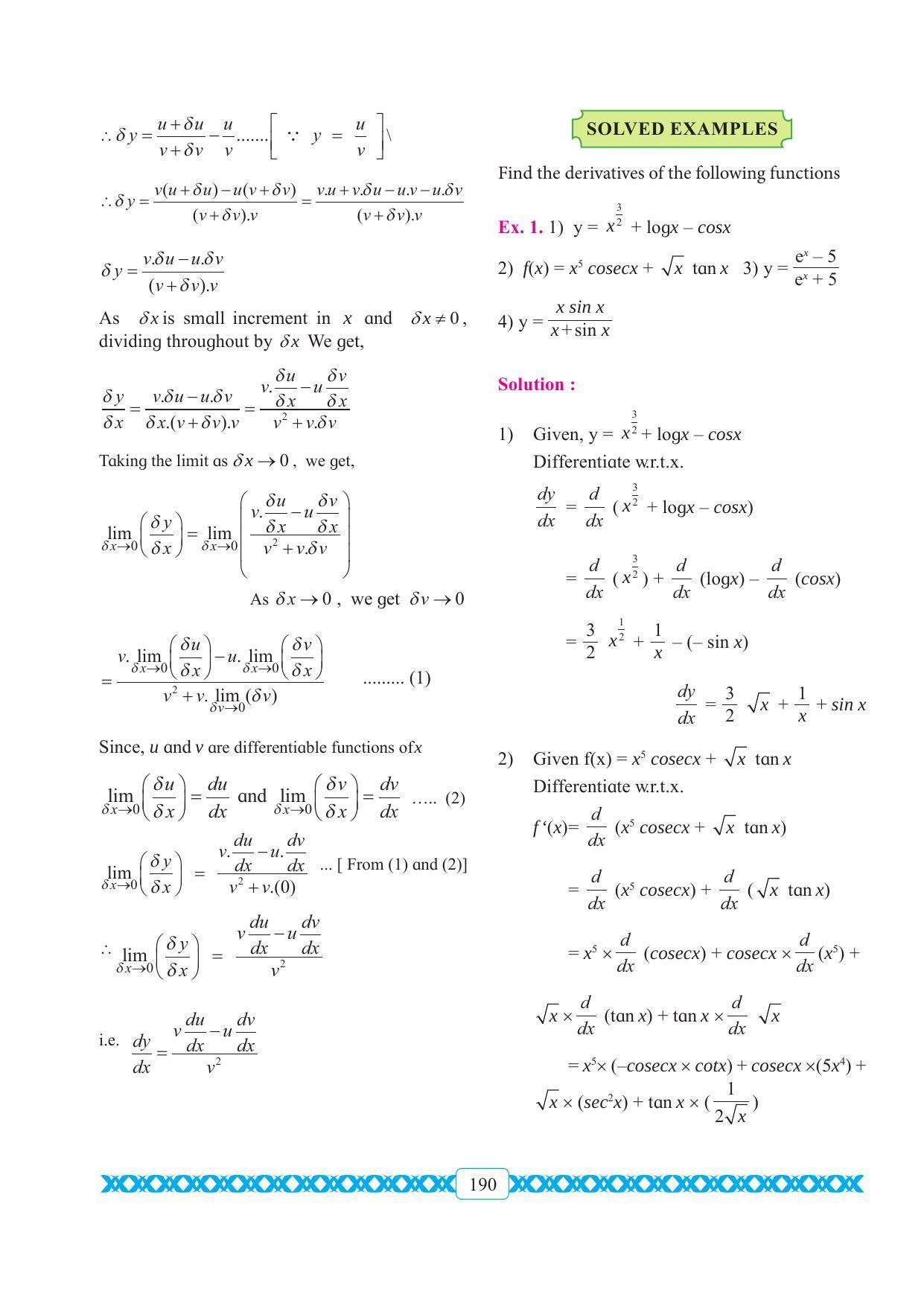 Maharashtra Board Class 11 Maths Textbook - Page 200