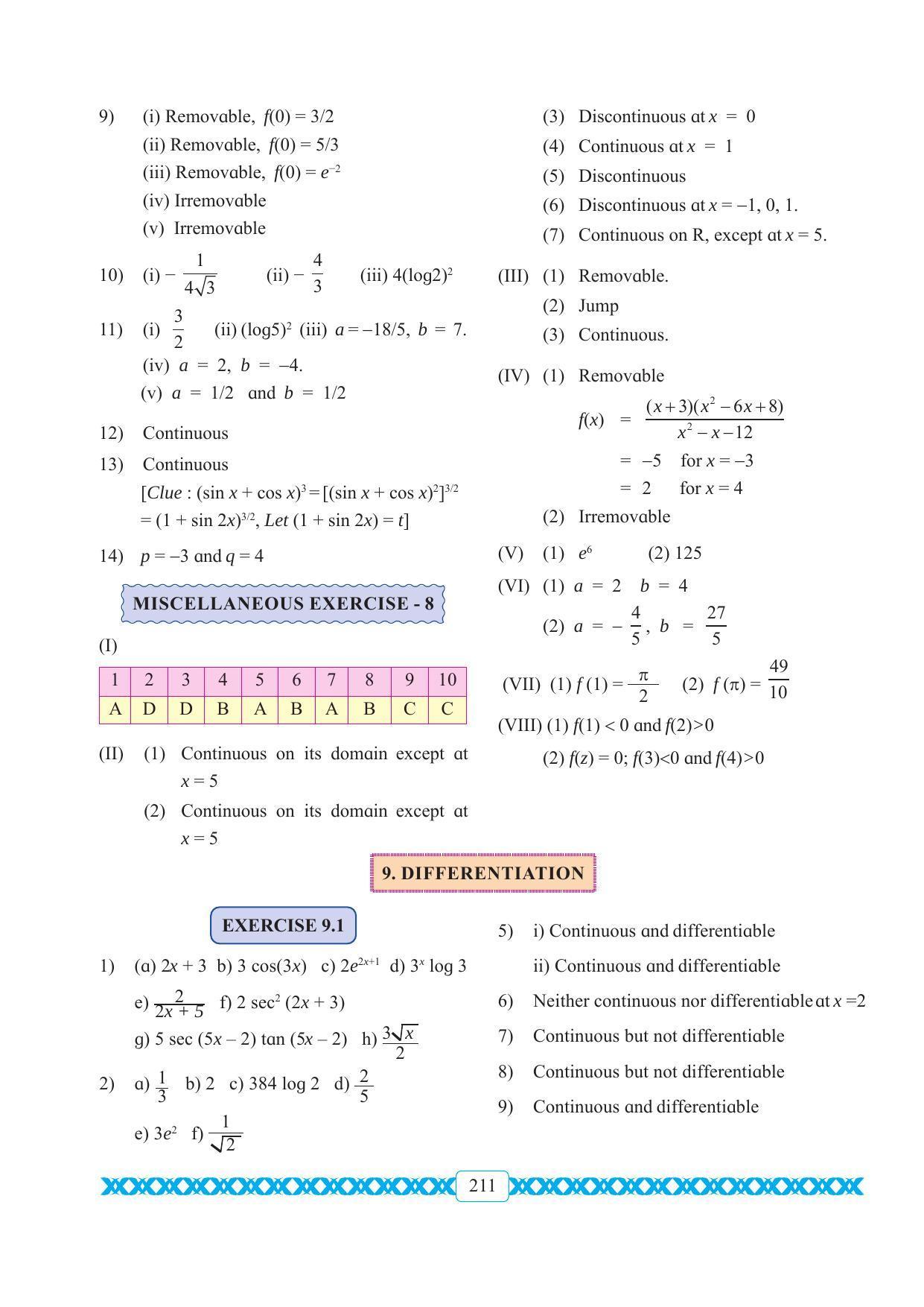 Maharashtra Board Class 11 Maths Textbook - Page 221